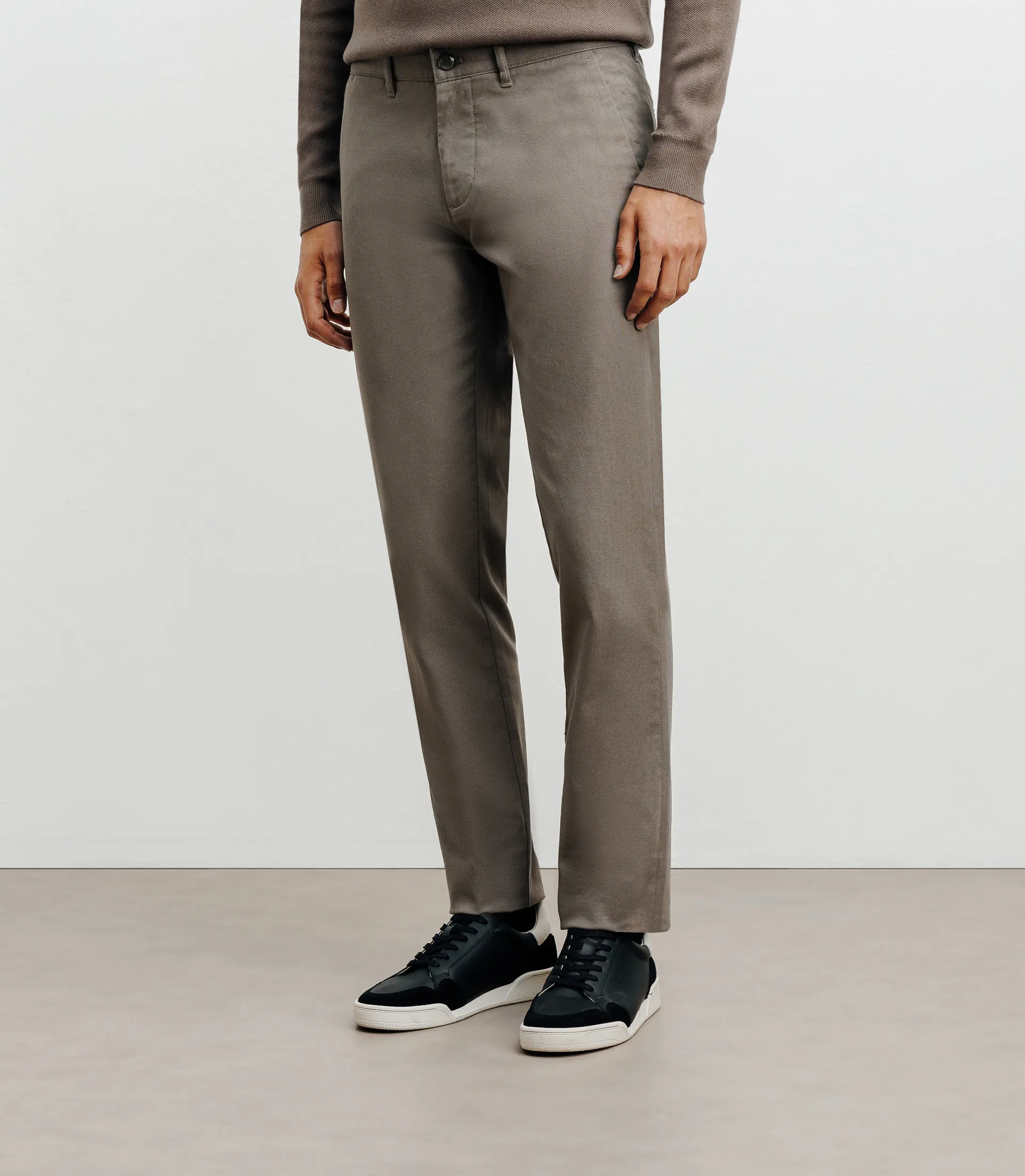 Pantalon armuré slim taupe