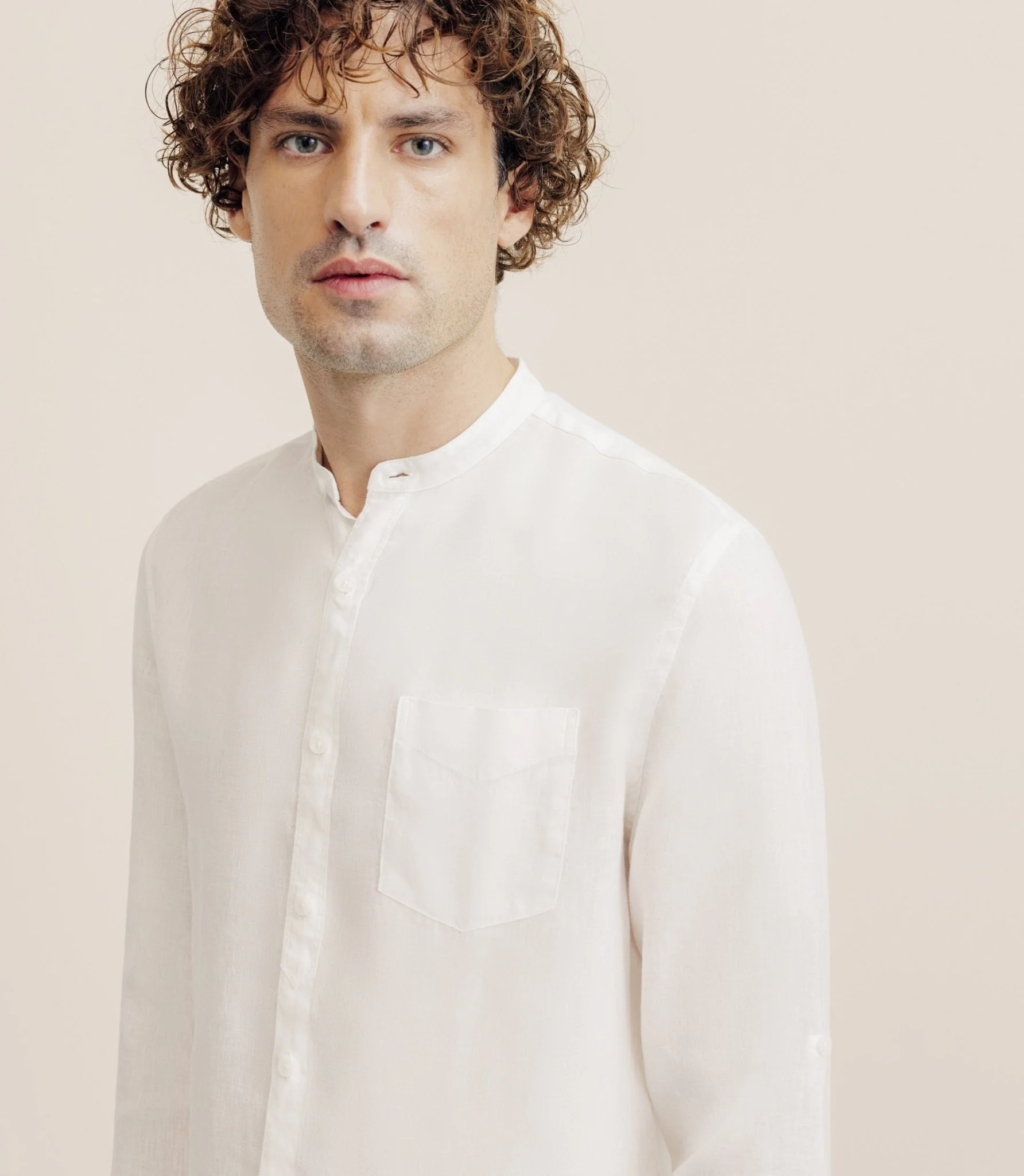 Chemise 100% lin blanche – Image 3