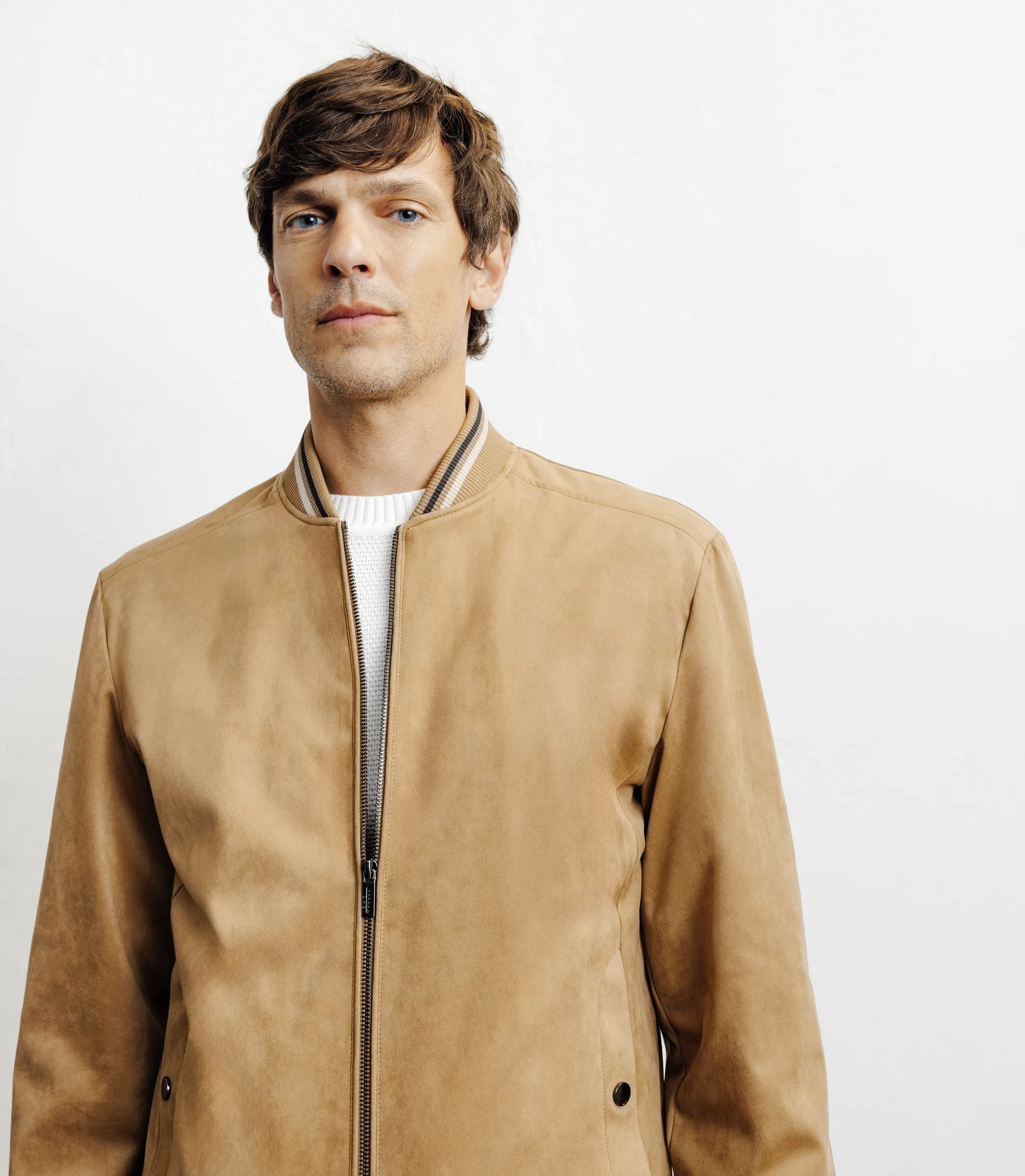 Blouson col teddy camel – Image 2