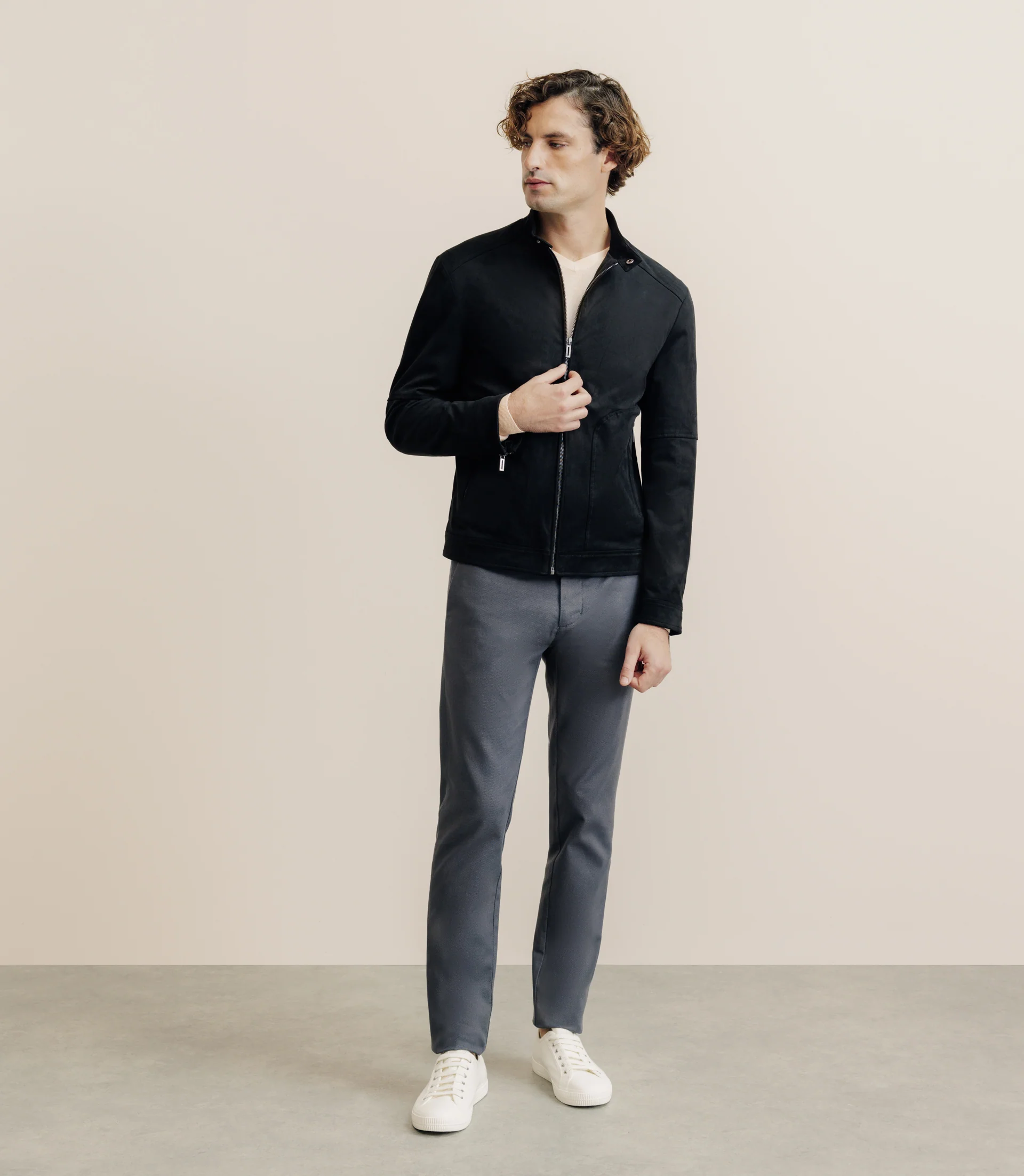 Blouson en suédine noir – Image 4