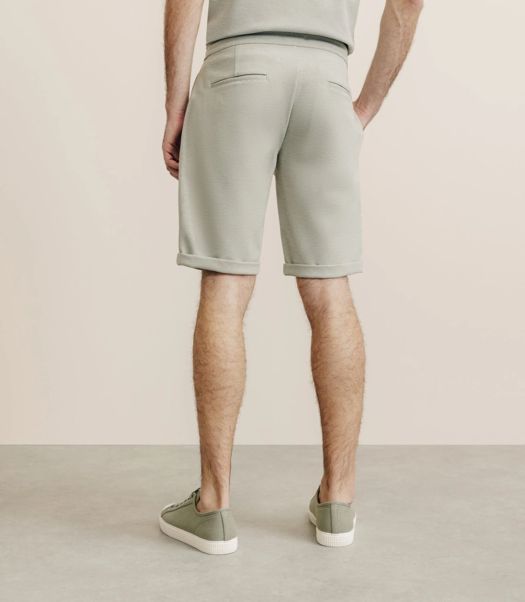Bermuda avec cordon kaki – Image 3