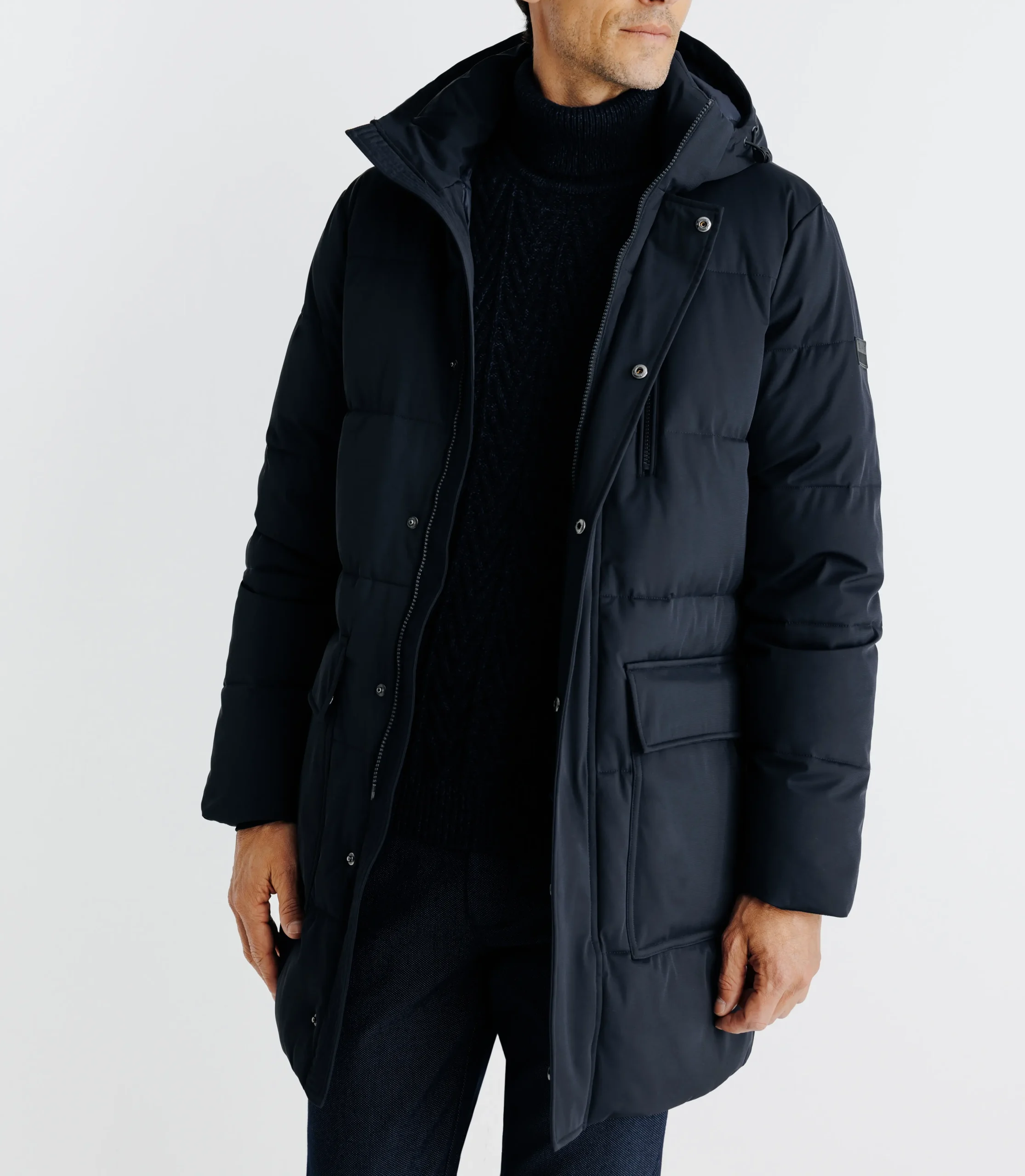 Parka longue marine – Image 4