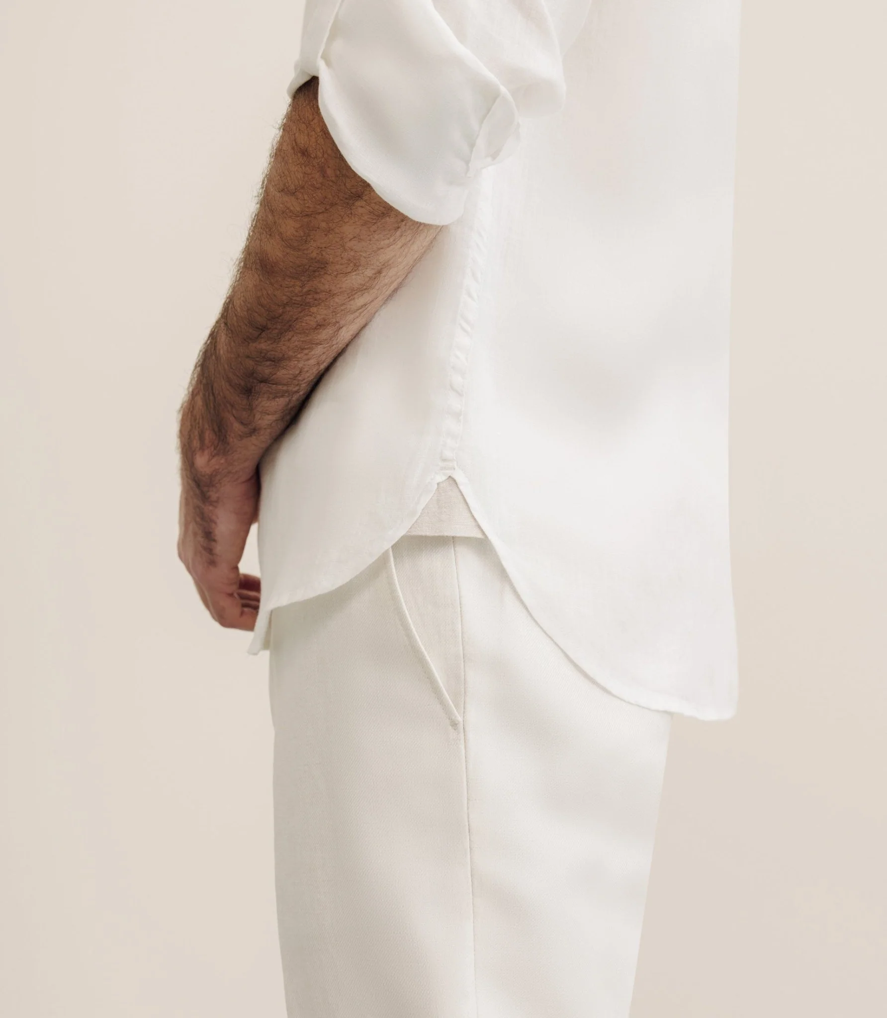 Chemise 100% lin blanche – Image 6