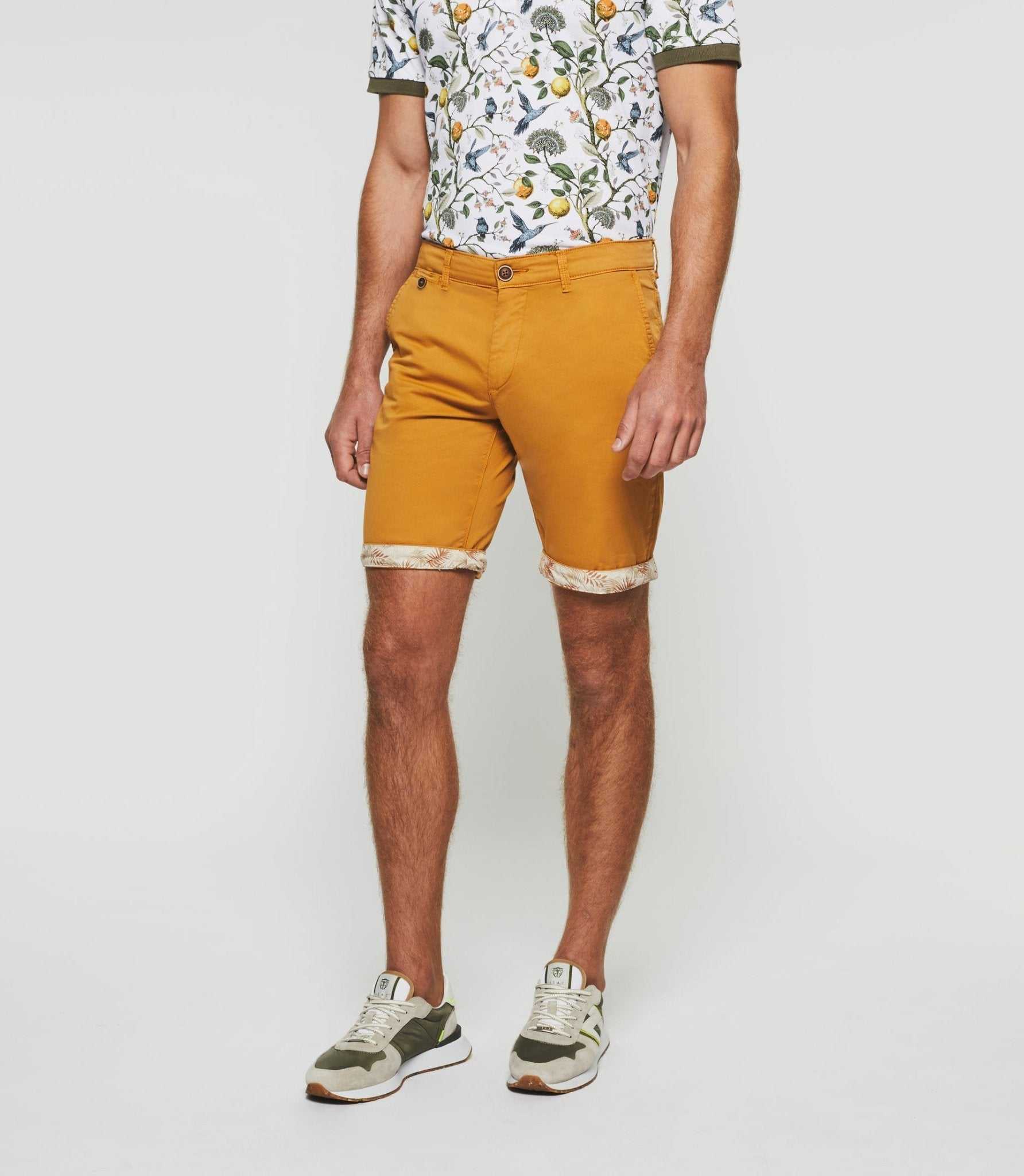 Bermuda fantaisie camel "Slowly" – Image 3