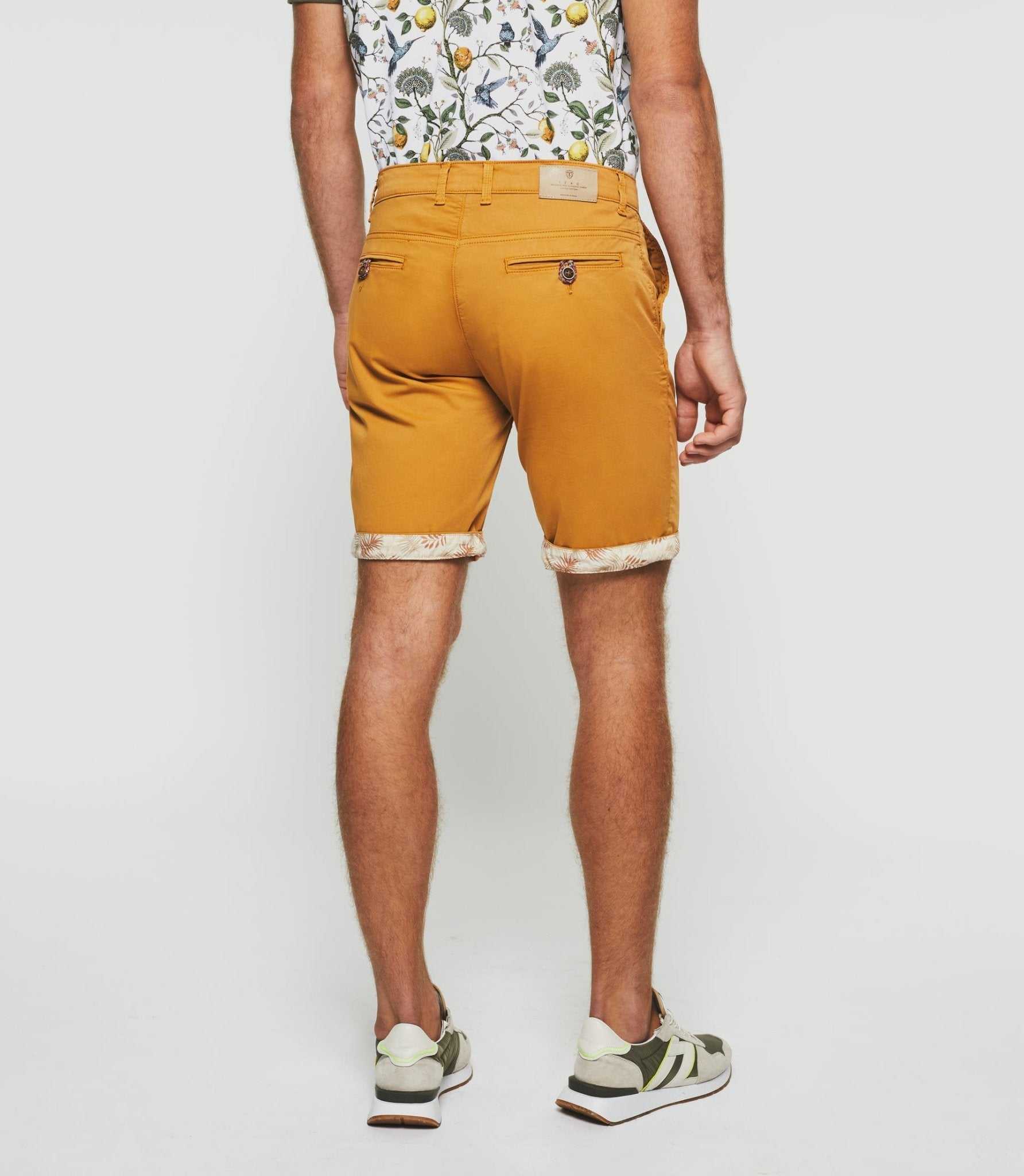 Bermuda fantaisie camel "Slowly" – Image 5