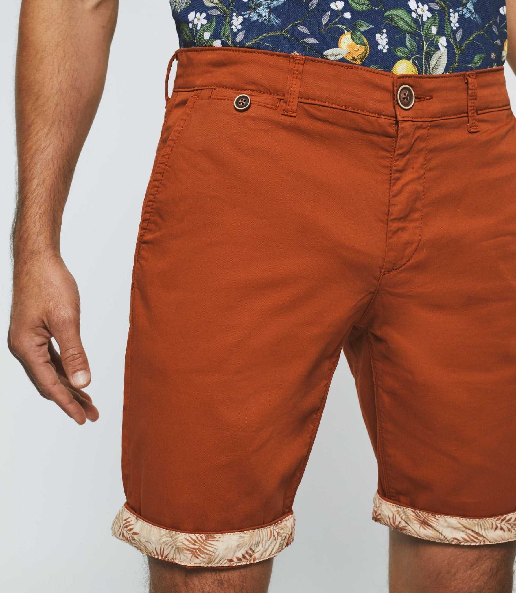 Bermuda fantaisie orange "Slowly" – Image 2