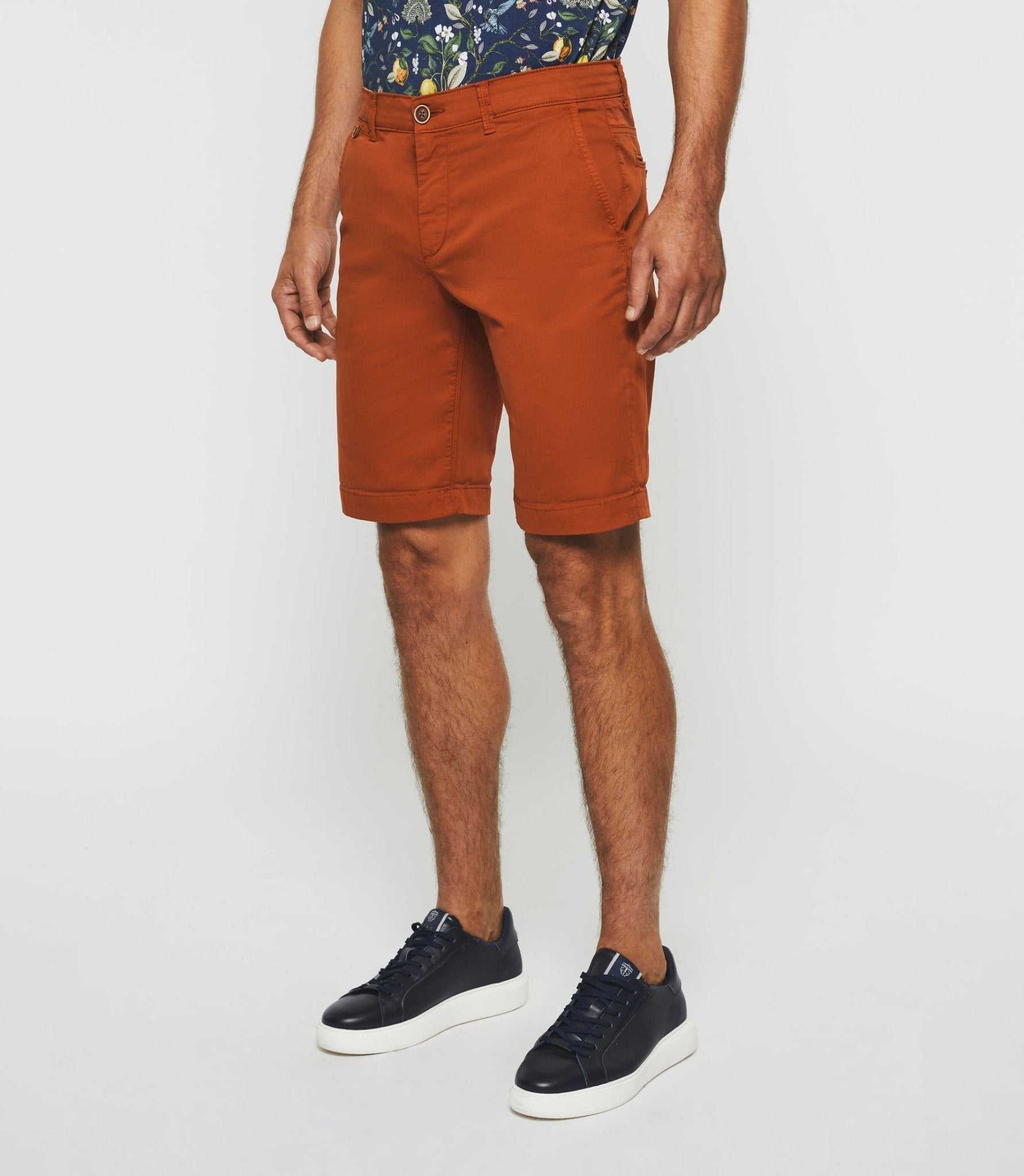 Bermuda fantaisie orange "Slowly" – Image 3