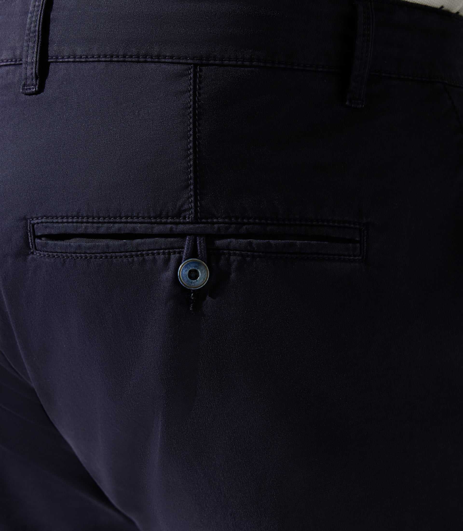 Bermuda coton stretch marine SLOWLYBT – Image 3