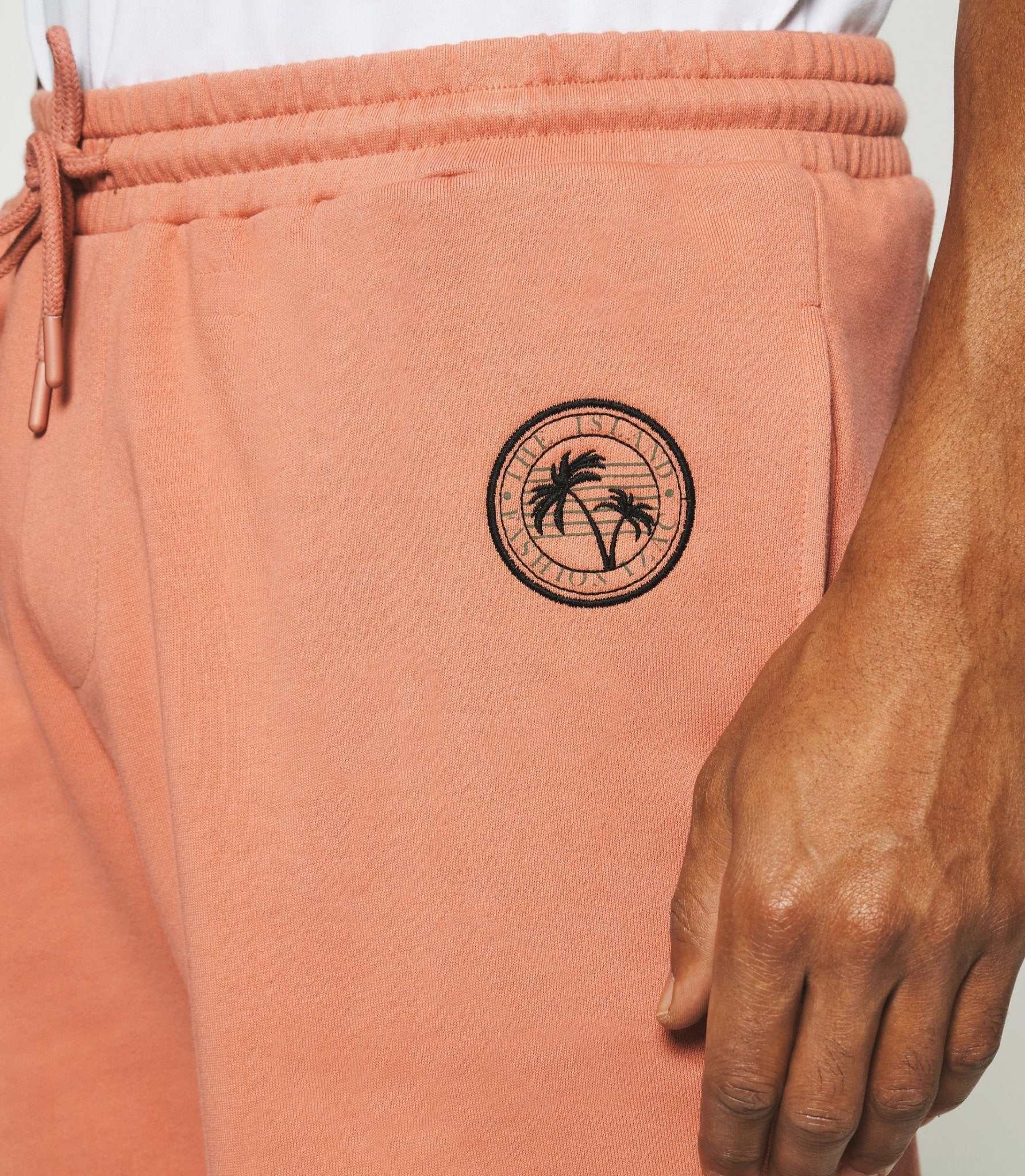 Bermuda en molleton uni rose SWSAM – Image 2