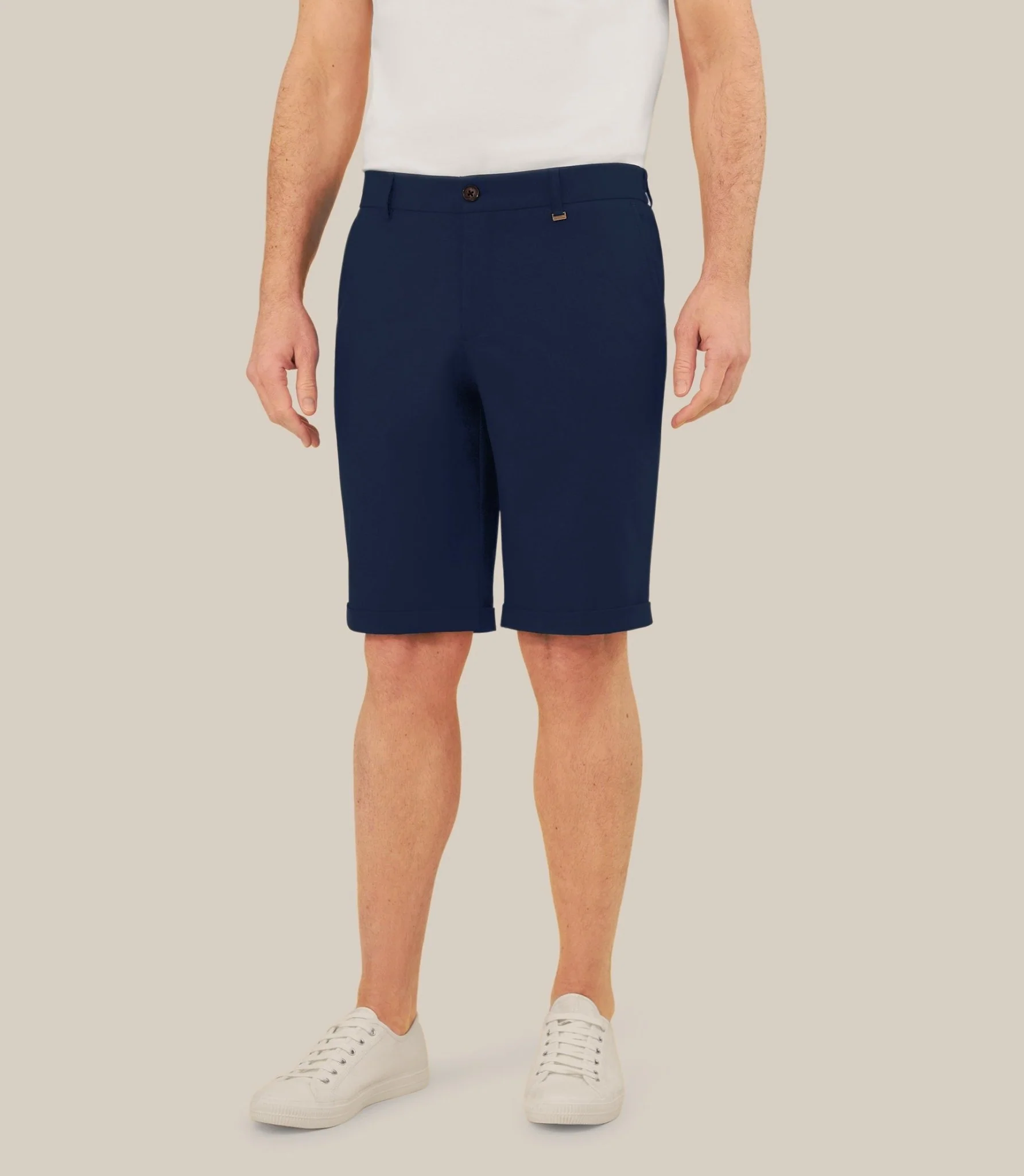 Bermuda à doublure marine