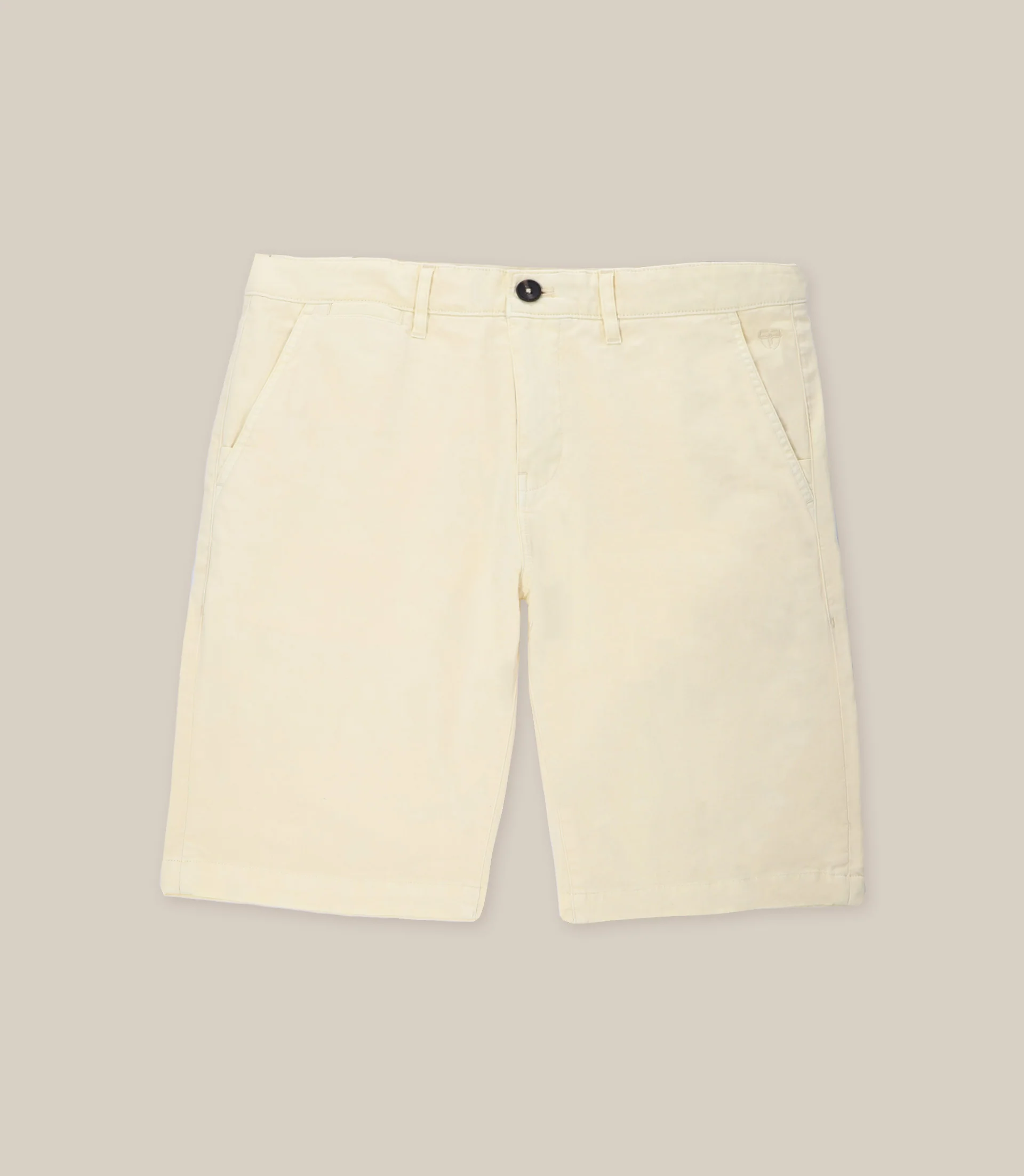 Bermuda coton stretch jaune