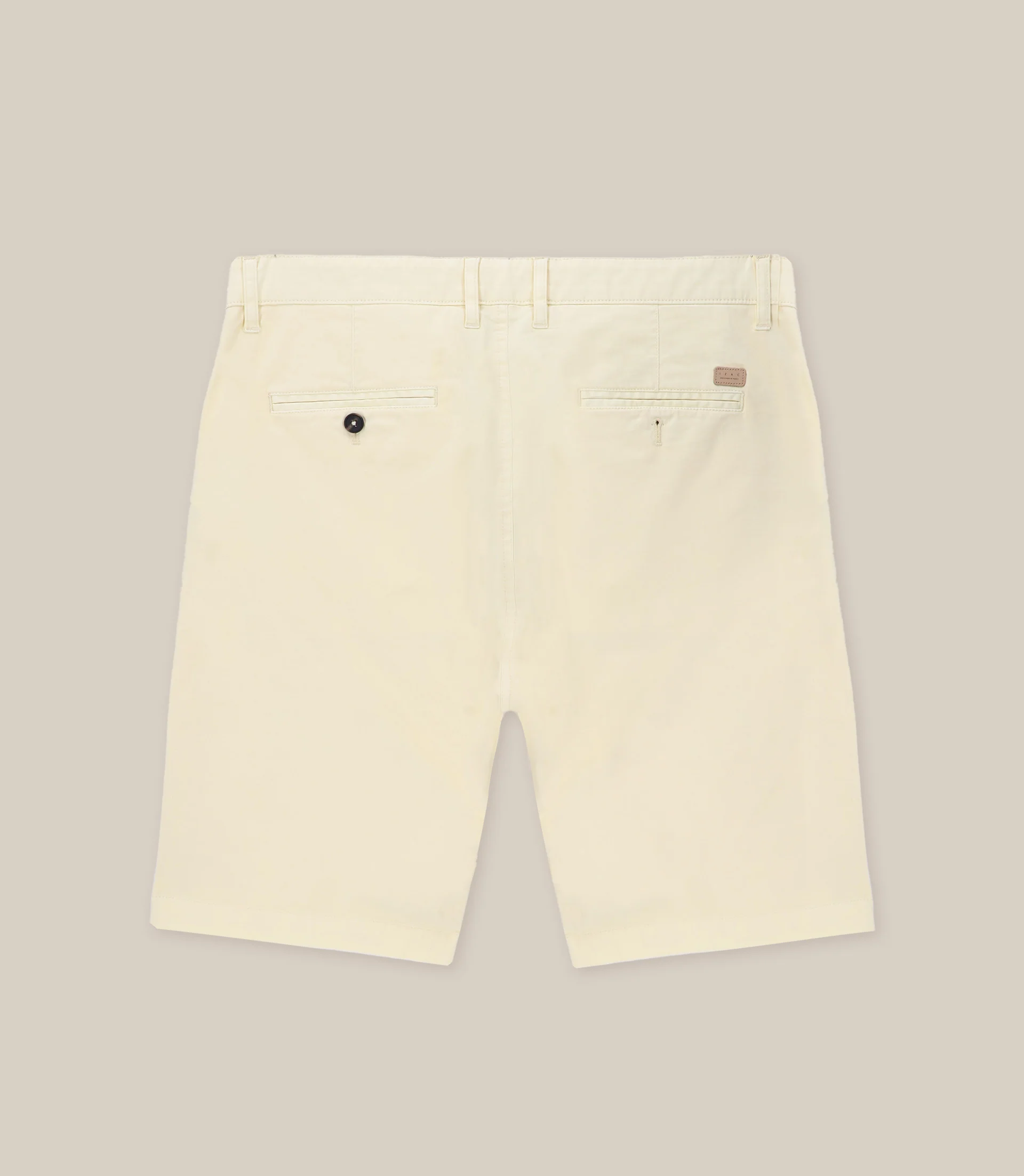 Bermuda coton stretch jaune – Image 2