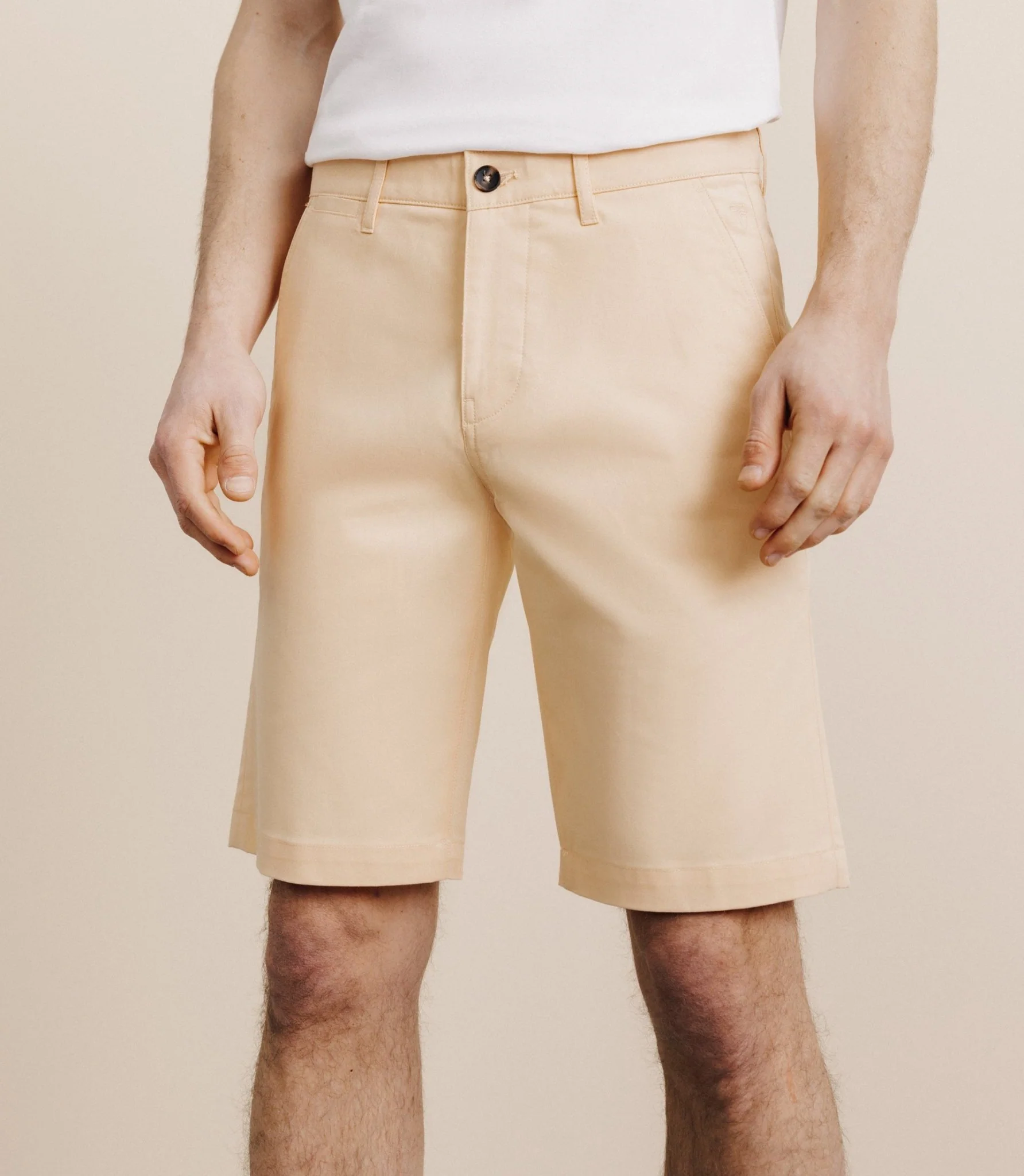 Bermuda coton stretch pêche – Image 2