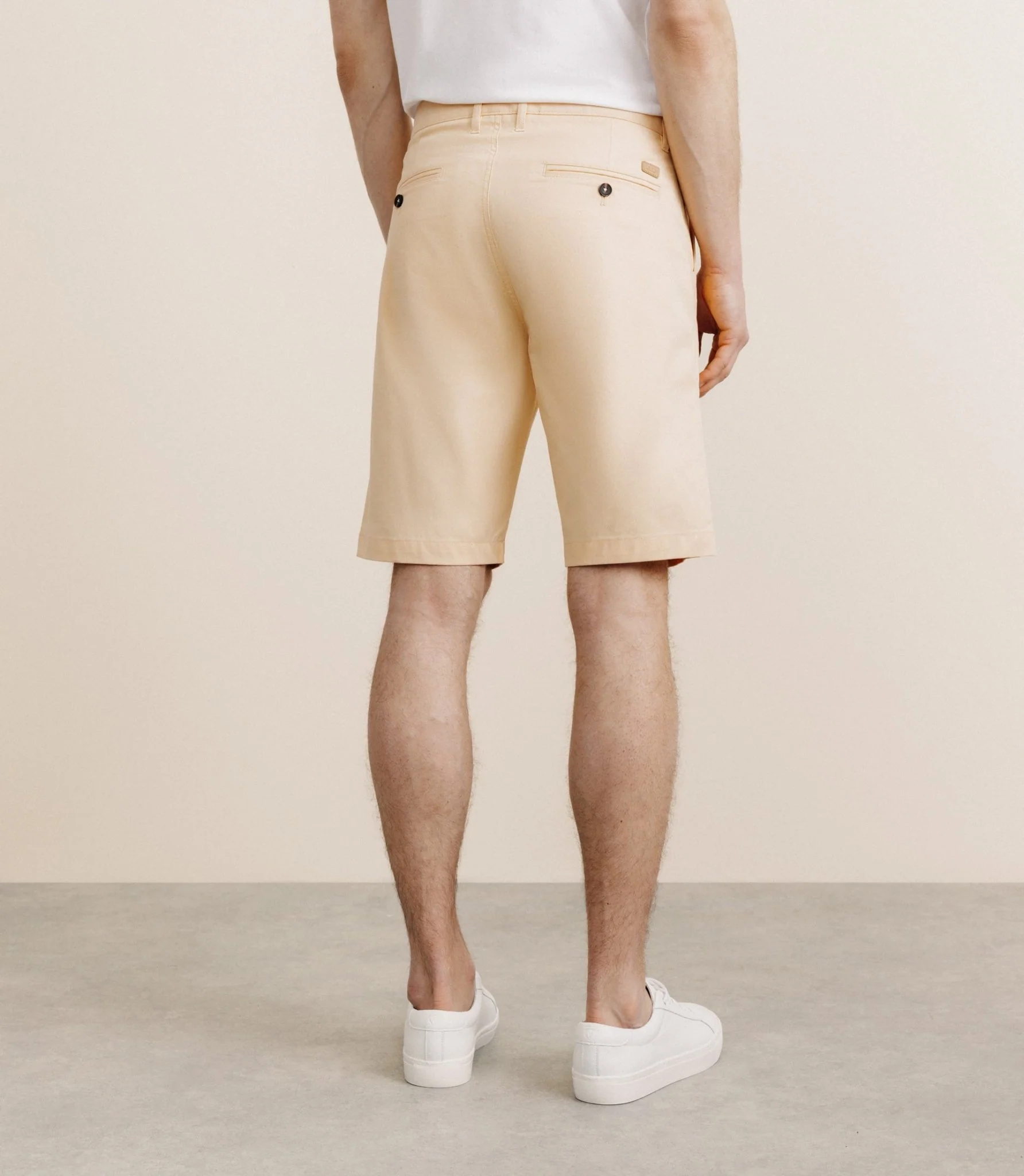 Bermuda coton stretch pêche – Image 3
