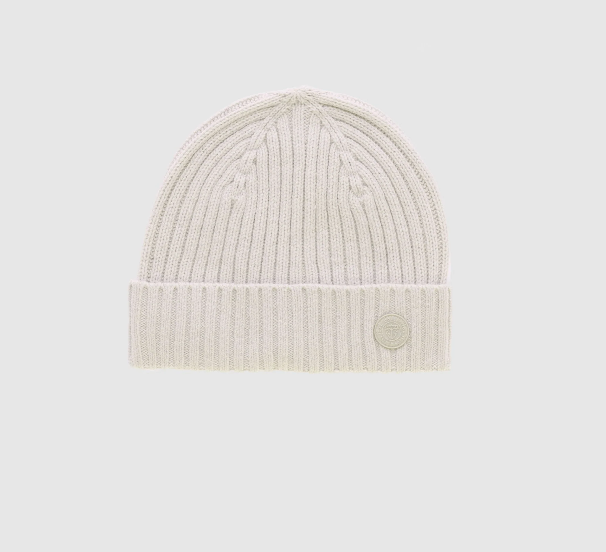 Bonnet en maille beige