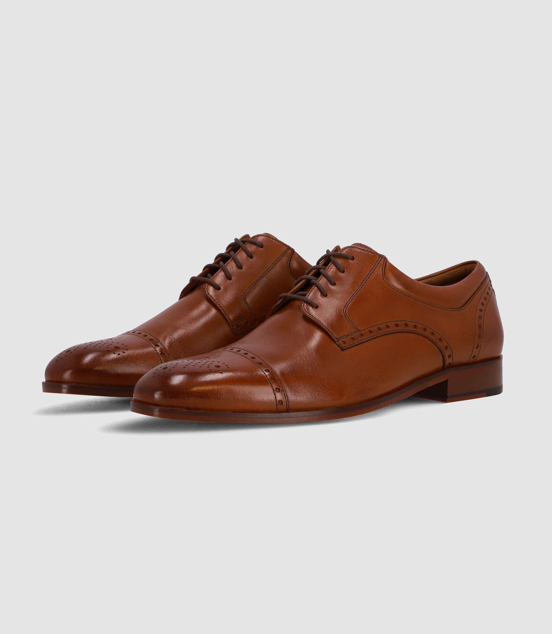 Chaussures derby en cuir marron – Image 6