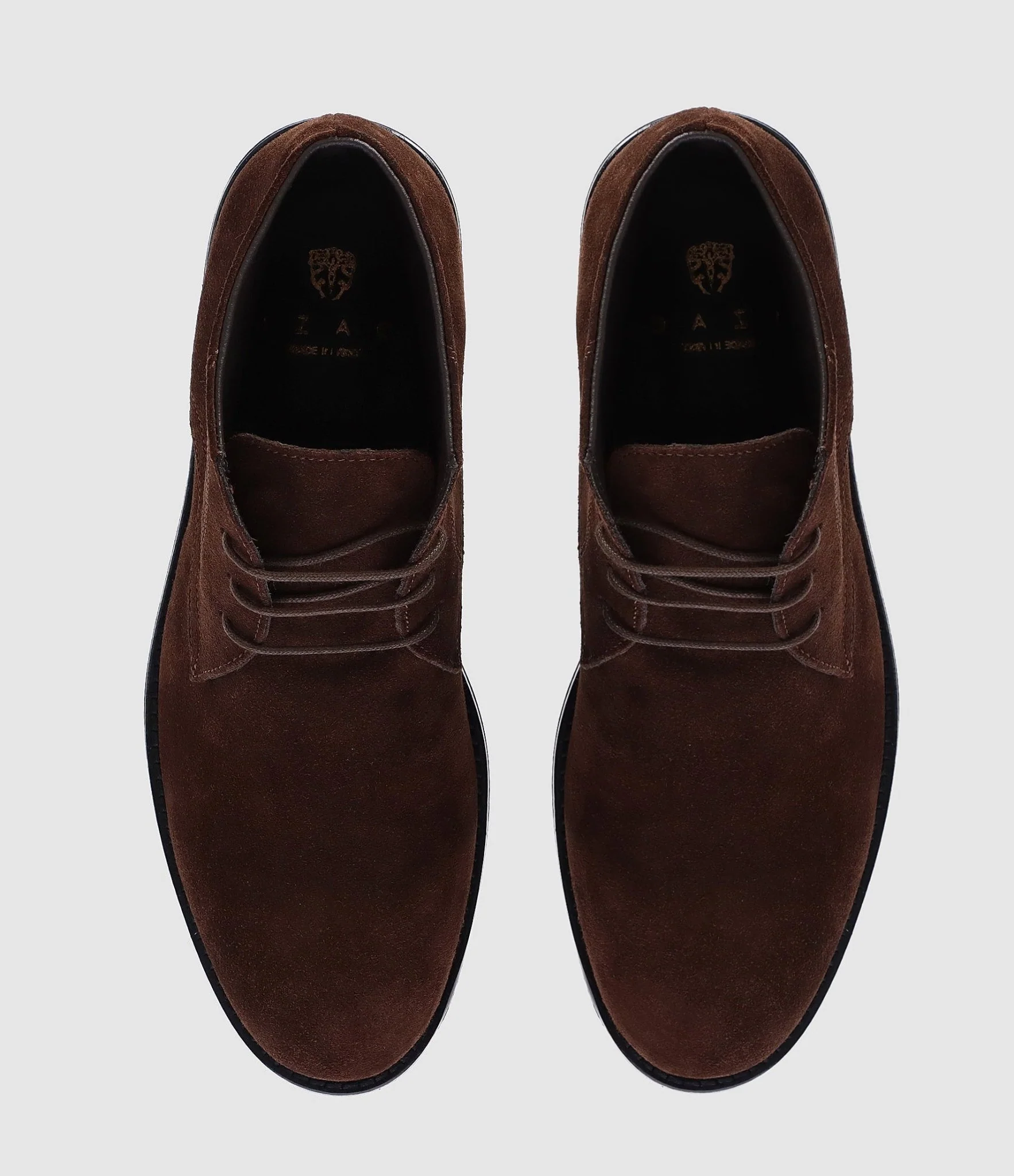 Bottines suede à lacets marron ODESSA – Image 4