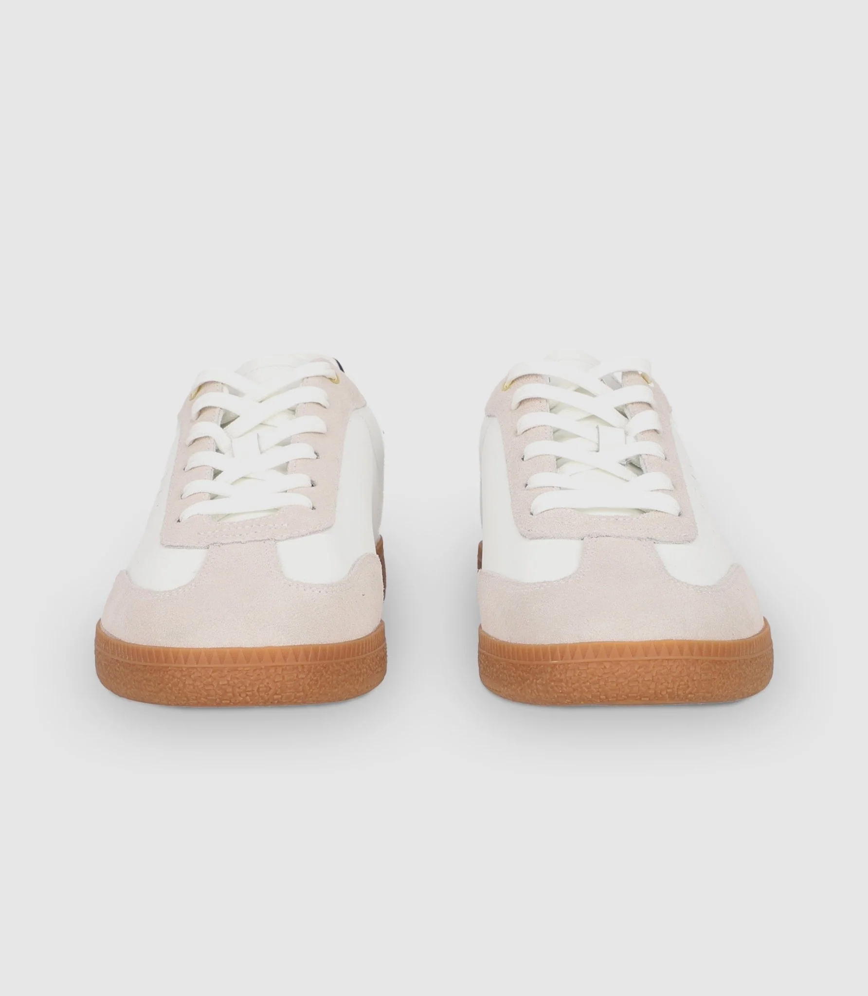 Chaussures sneakers en cuir avec logo blanches – Image 3
