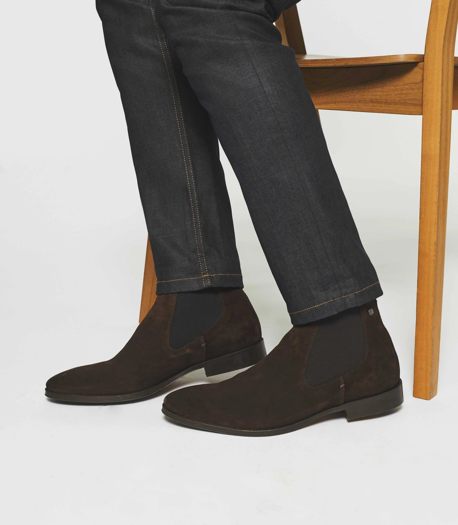 Bottines chelsea suède marron OPHELIEN – Image 4