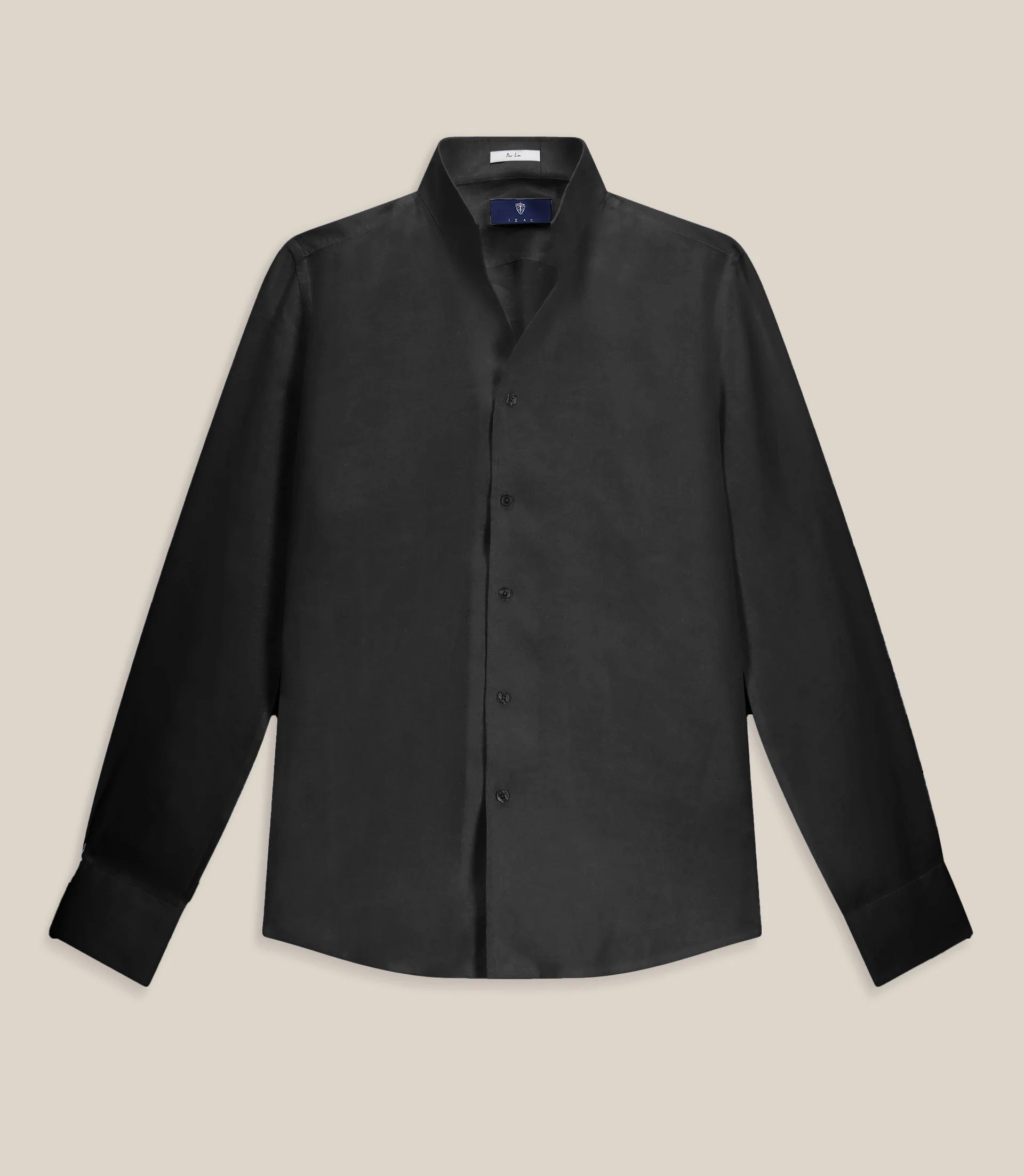 Chemise 100% lin noire