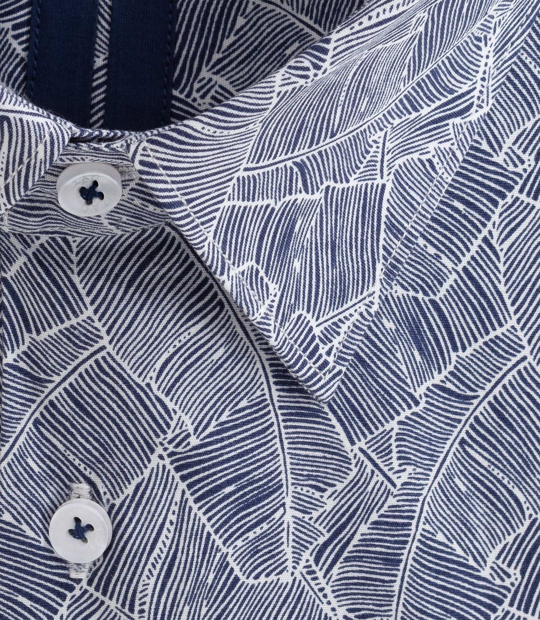Chemise à imprimé feuillage marine "Damon" – Image 2