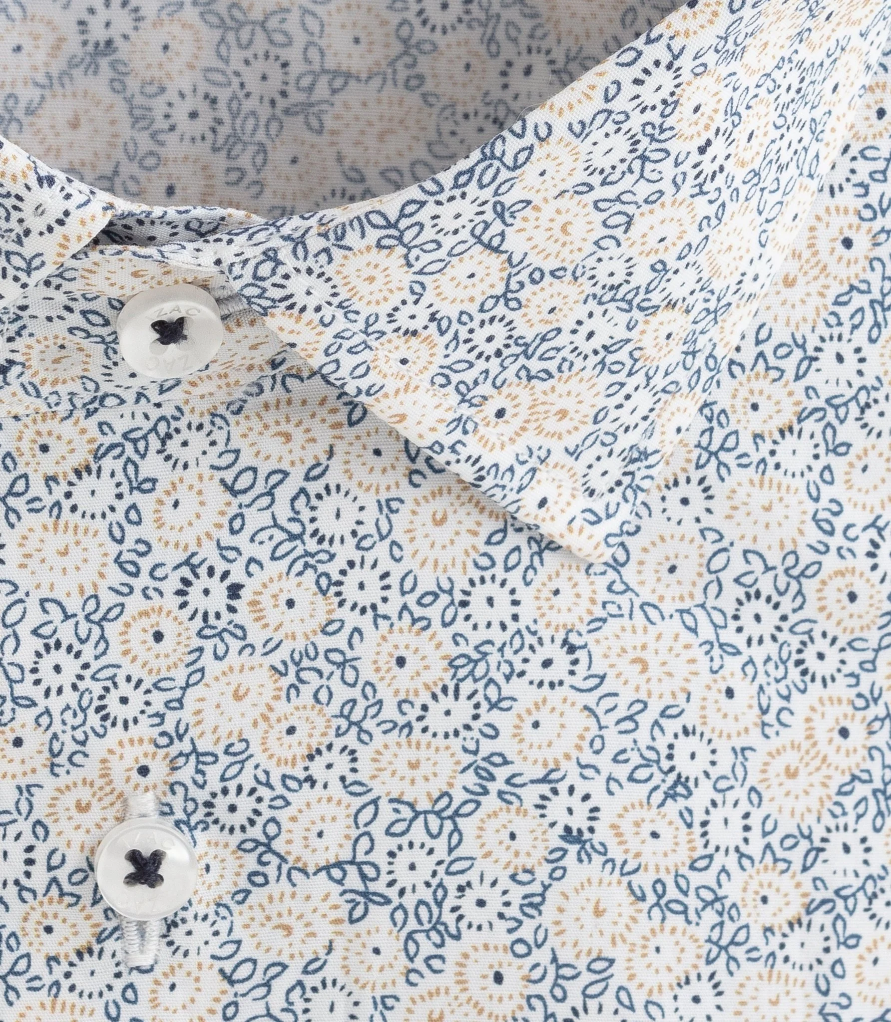 Chemise à imprimé floral beige "Delice" – Image 3