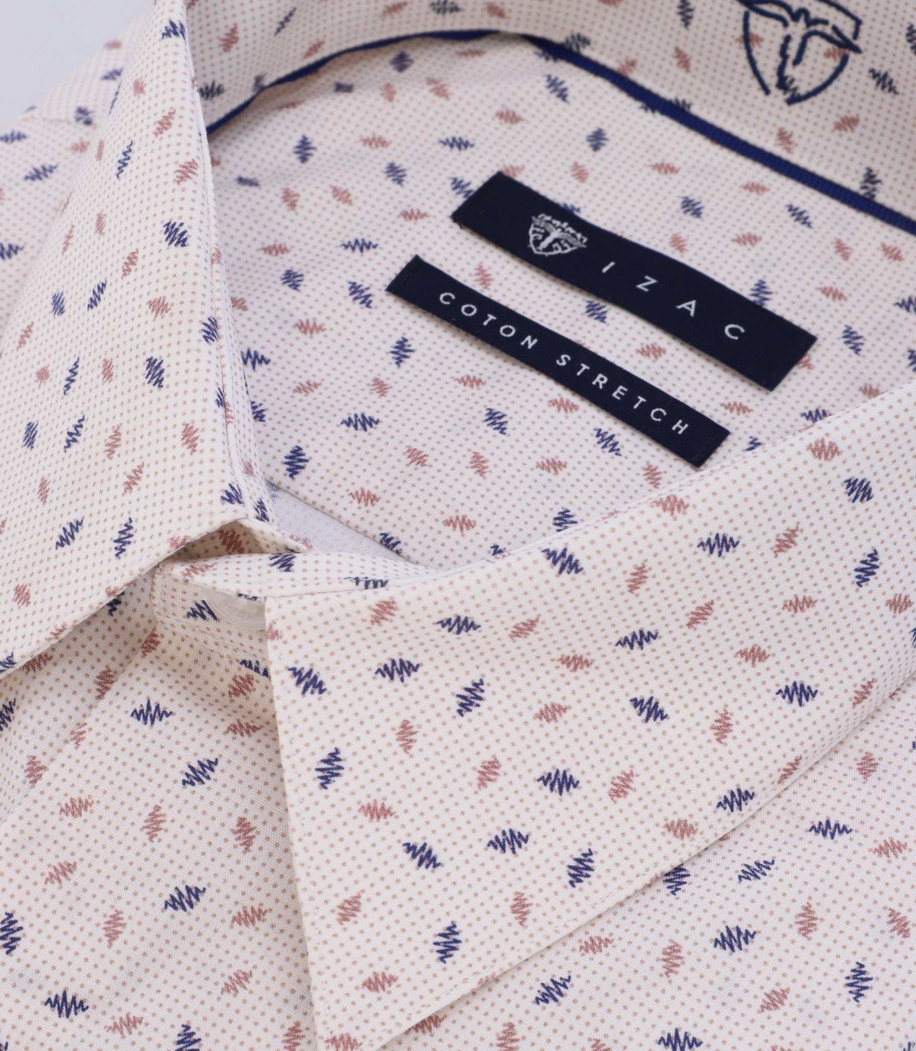 Chemise imprimée écru – Image 2