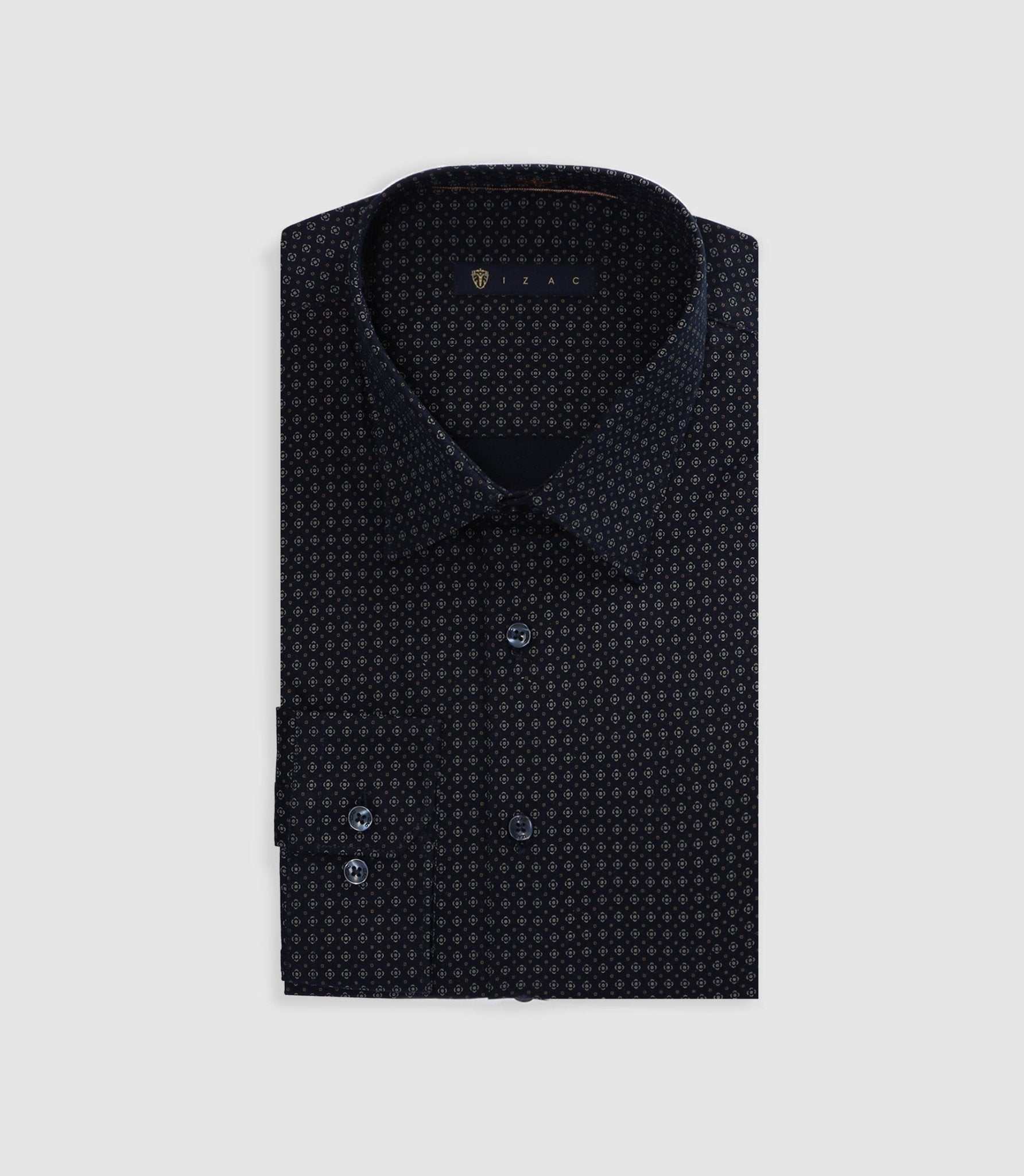 Chemise à imprimé micro motifs marine PEDROBT