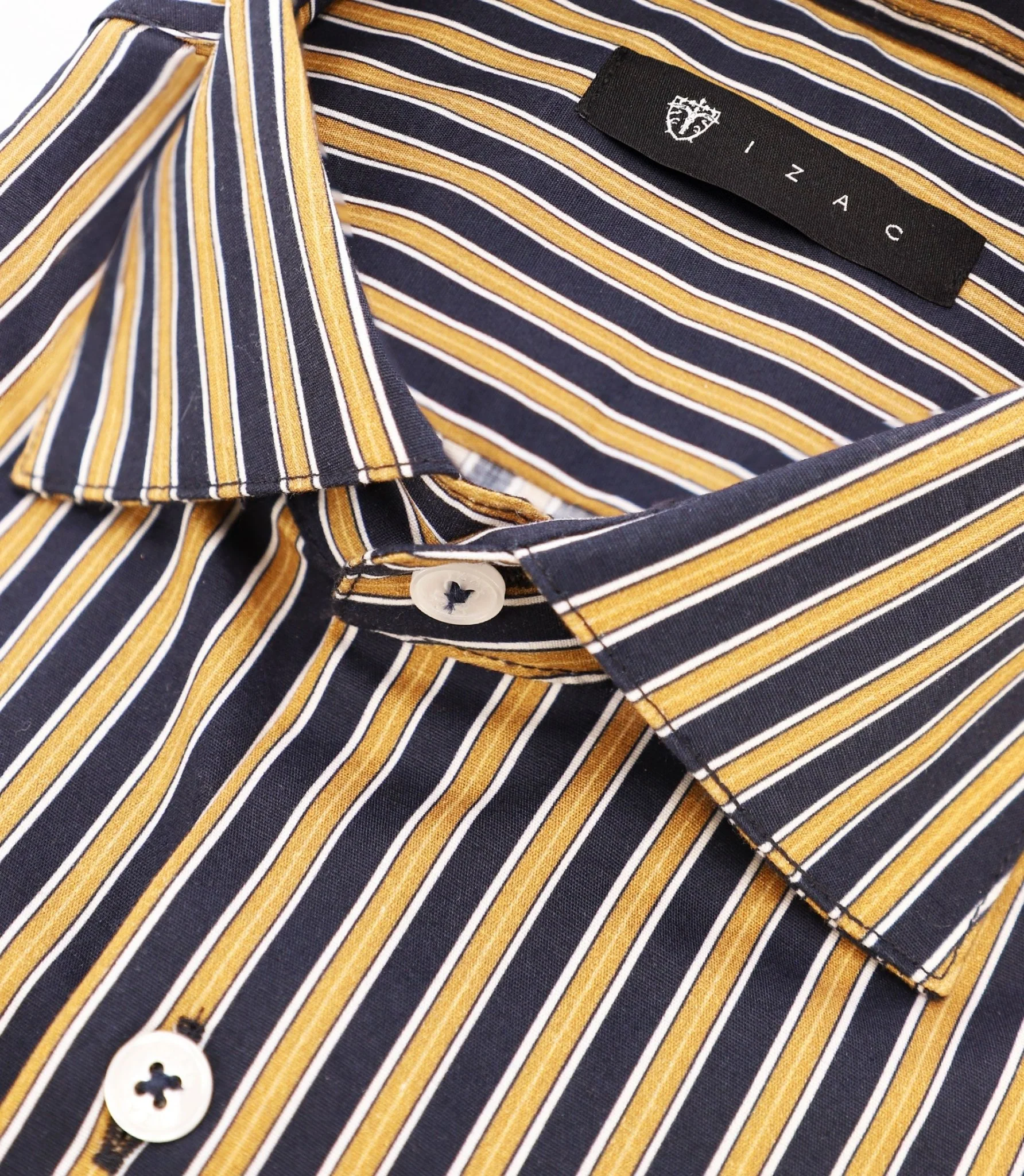 Chemise ajustée à rayures marine – Image 2