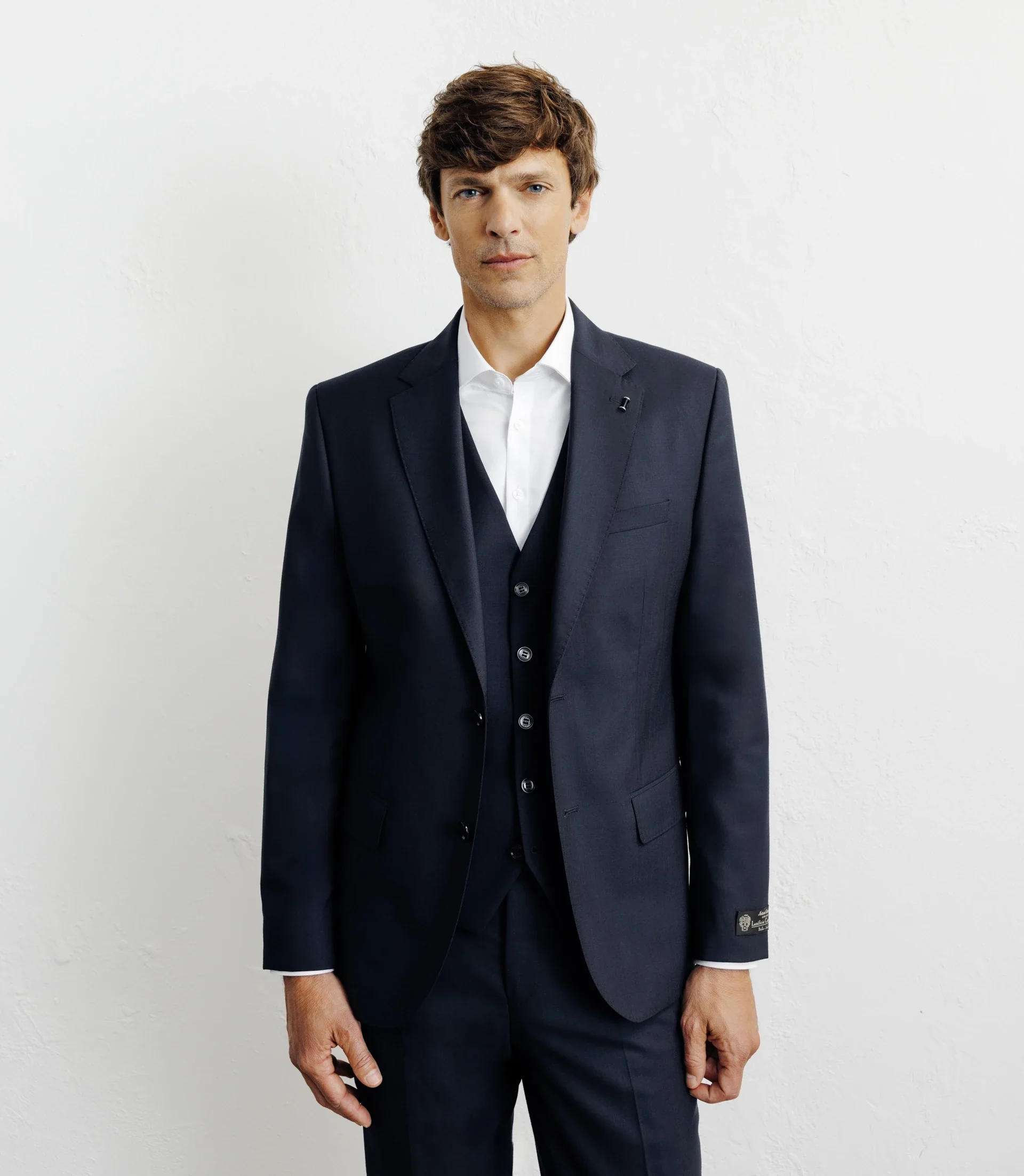 Costume 100% laine bleu marine