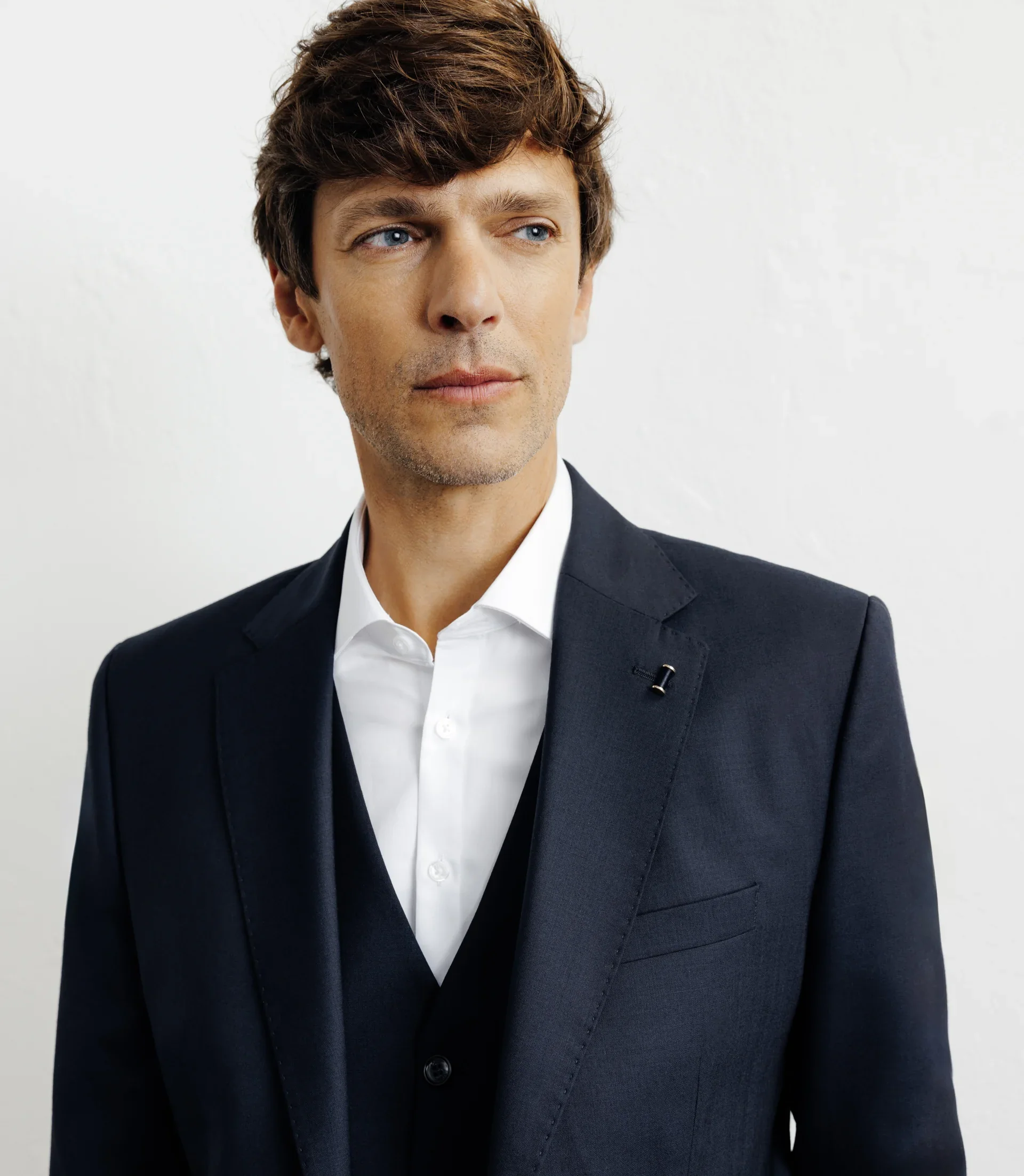 Costume 100% laine bleu marine – Image 2