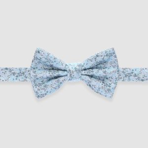 Nœud papillon à motifs bleu ciel NPUPAS