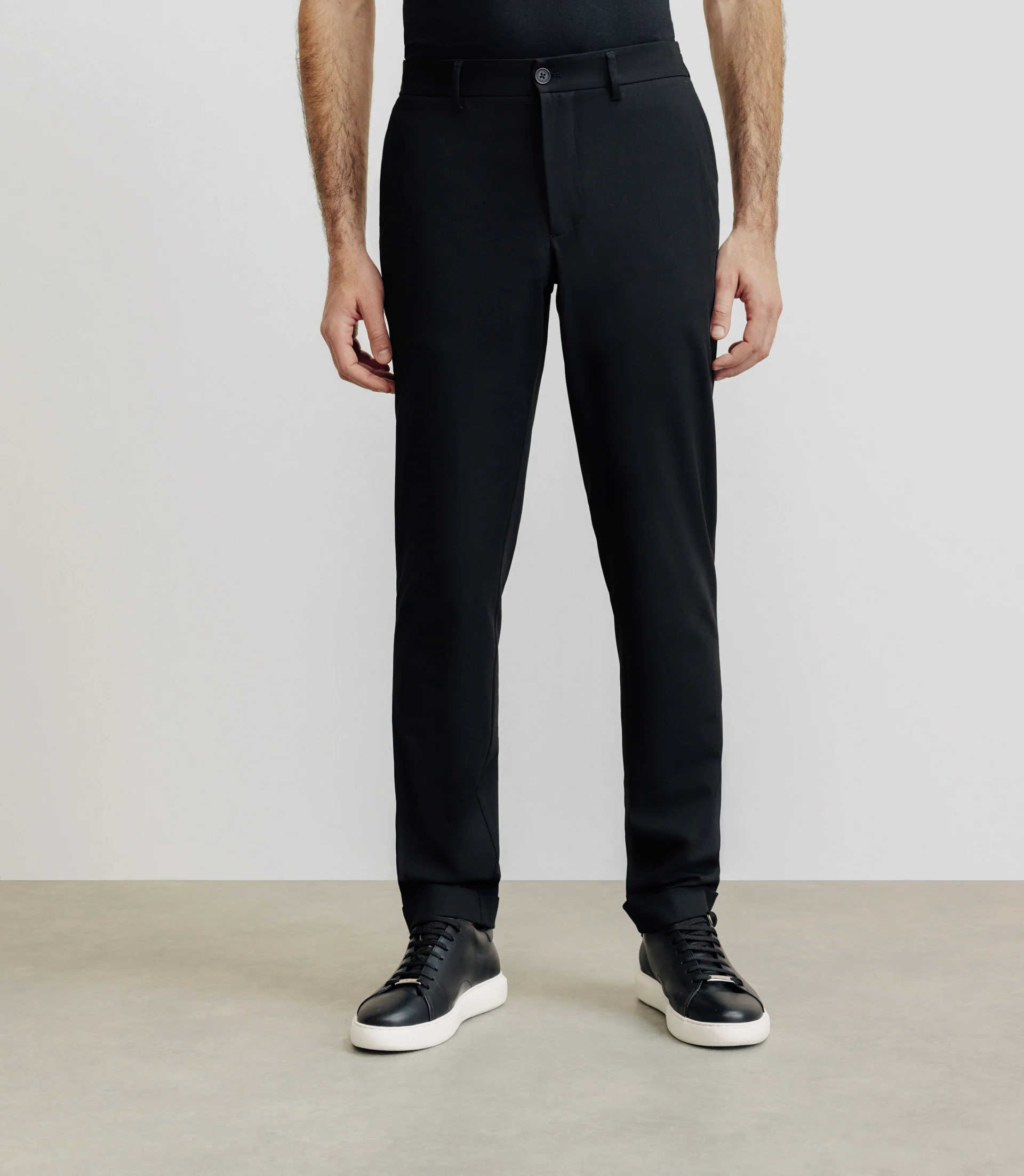 Pantalon élastiqué noir