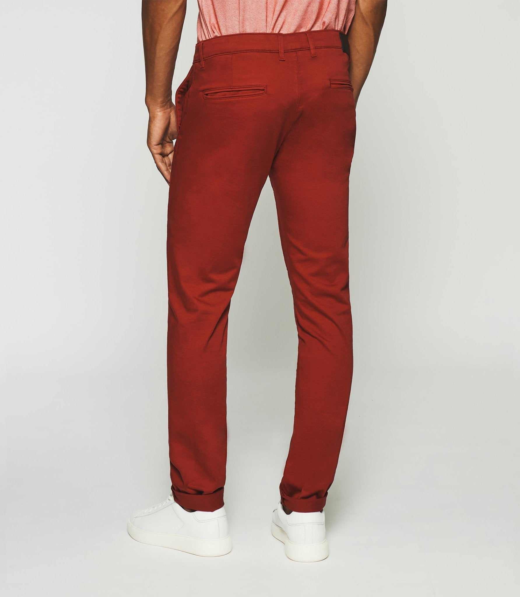 Pantalon chino slim rouge PANAMA – Image 2