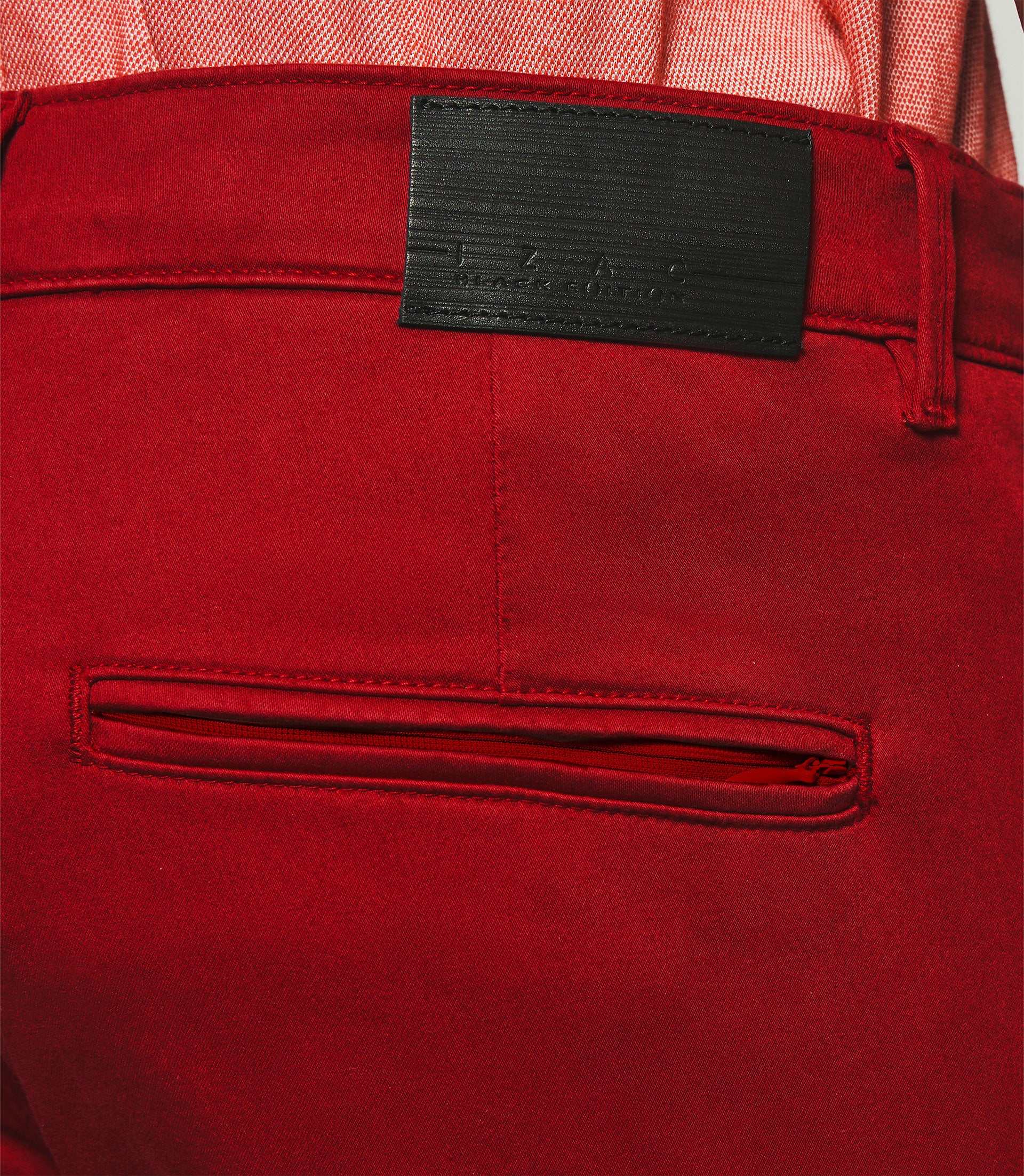 Chino satin rouge – Image 2