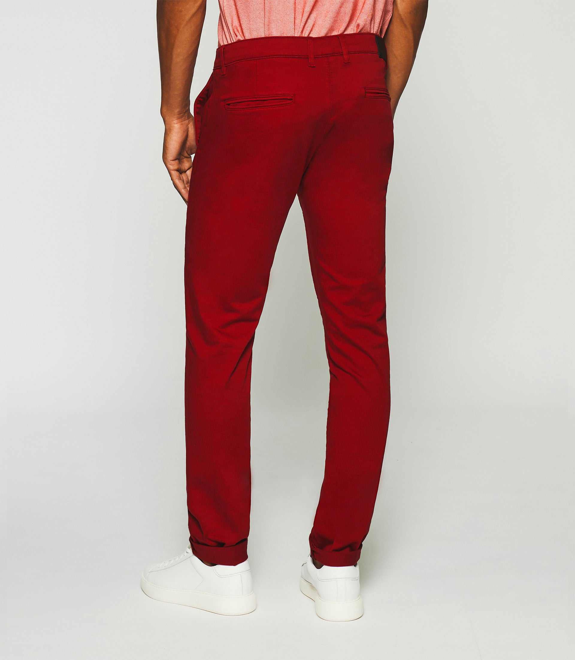 Chino satin rouge – Image 3