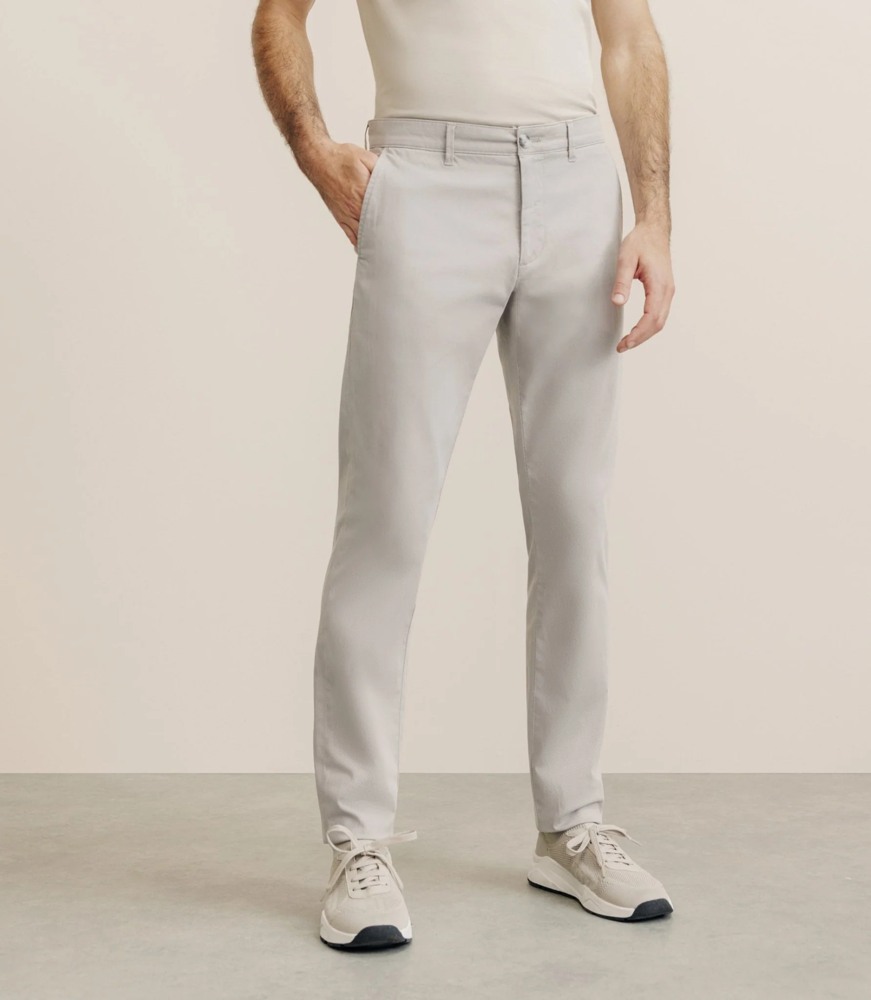 Pantalon imprimé mastic