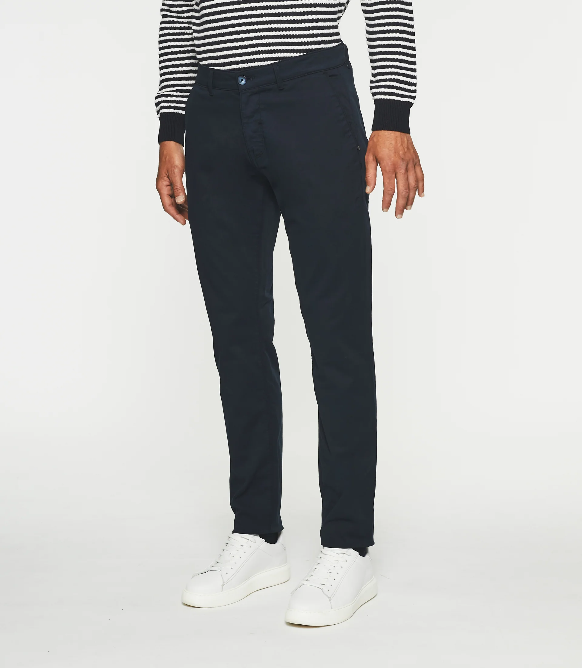 Pantalon chino slim marine VALOR