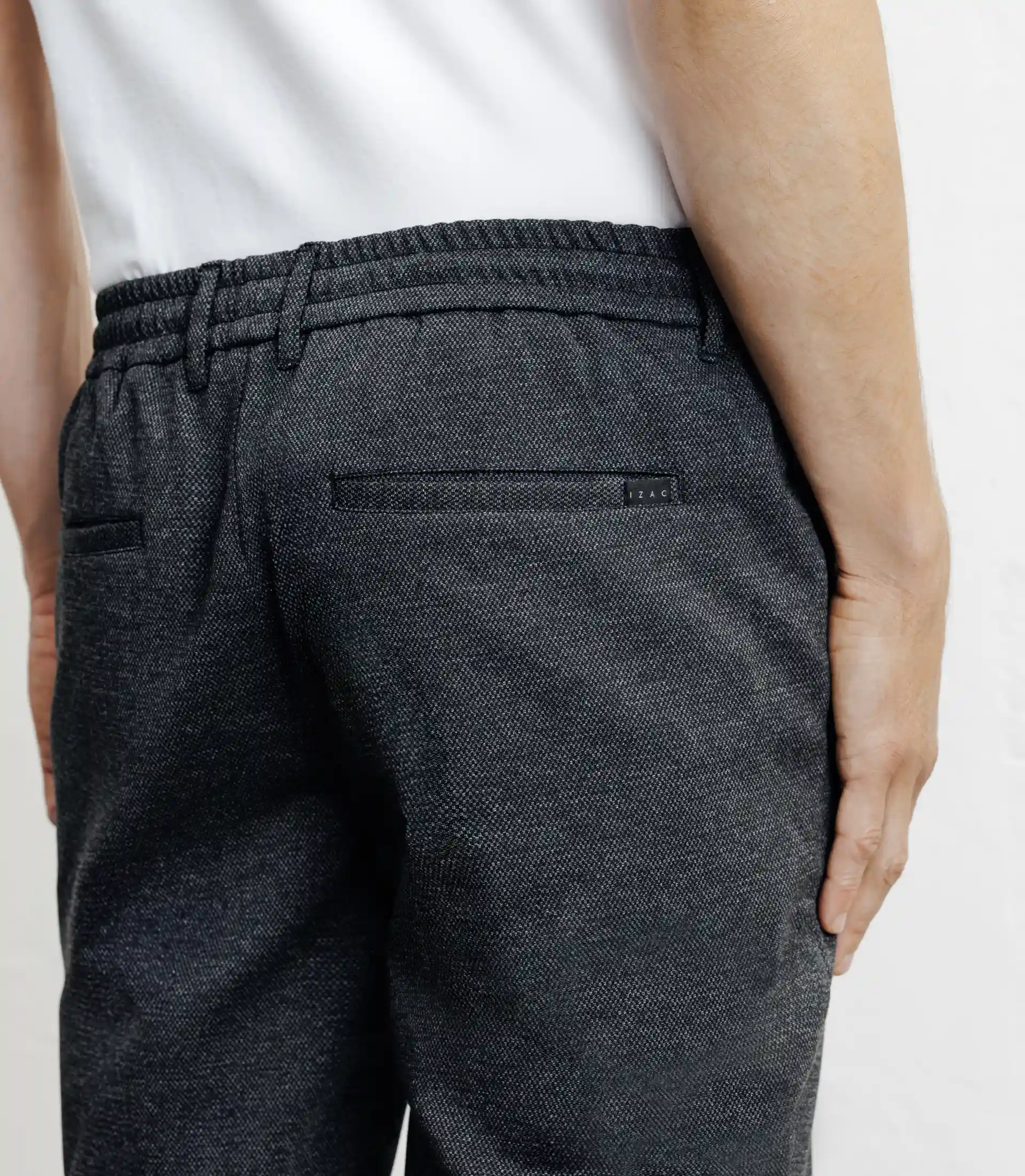 Pantalon en maille anthracite – Image 3