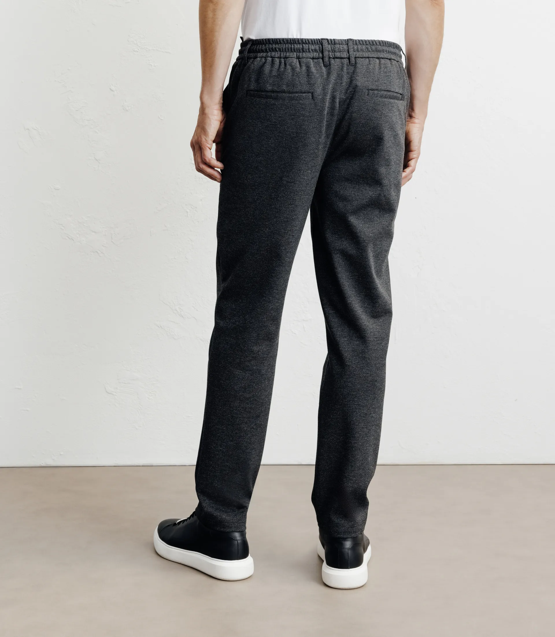 Pantalon en maille anthracite – Image 4