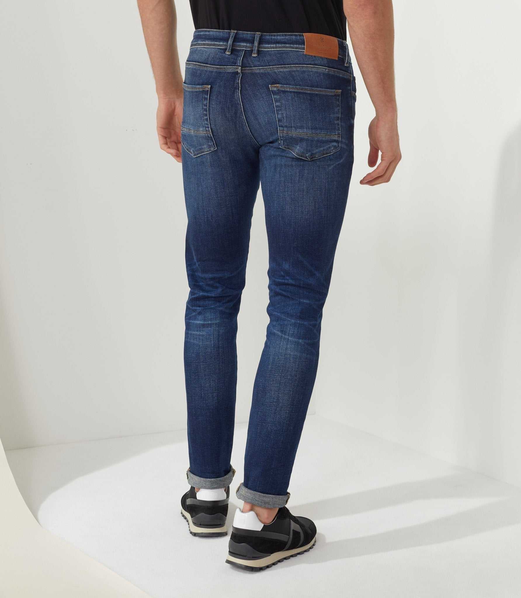 Jean délavé bleu-moyen "Plexi" – Image 2