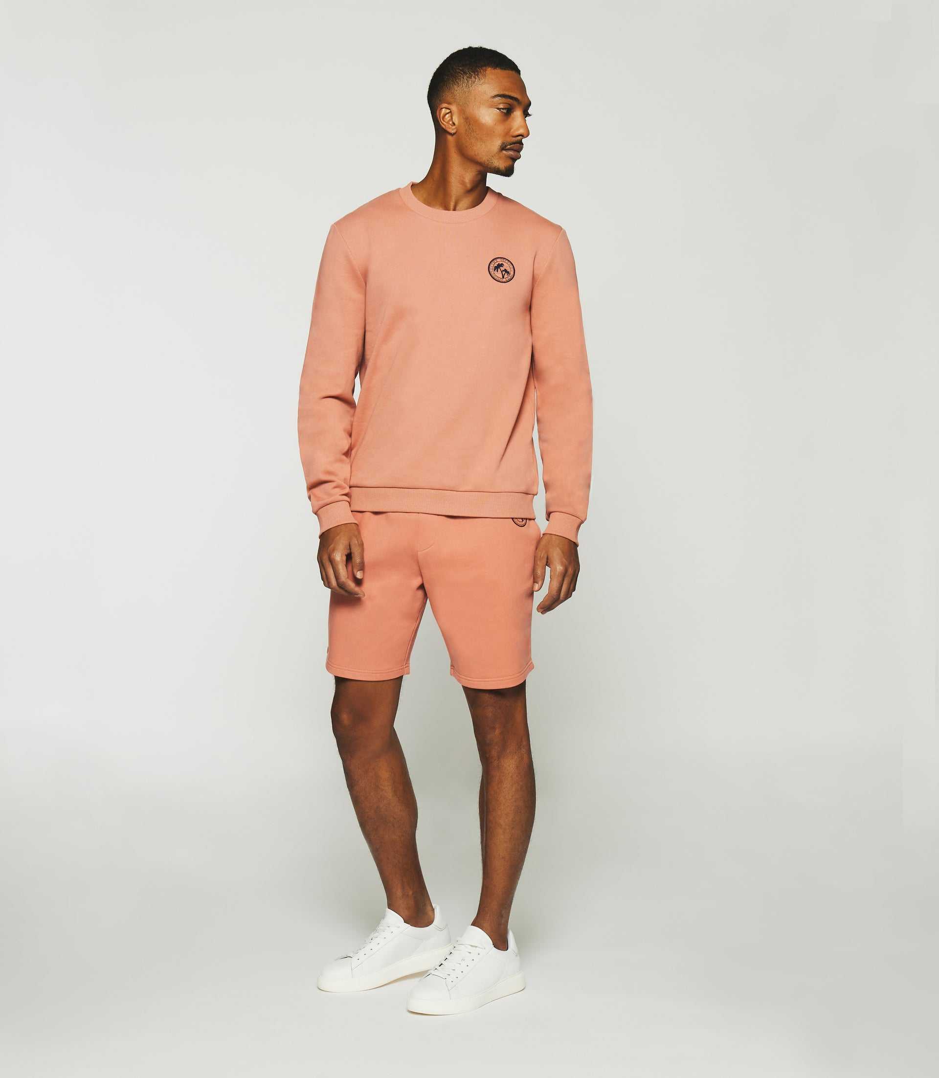 Bermuda en molleton uni rose SWSAM – Image 5