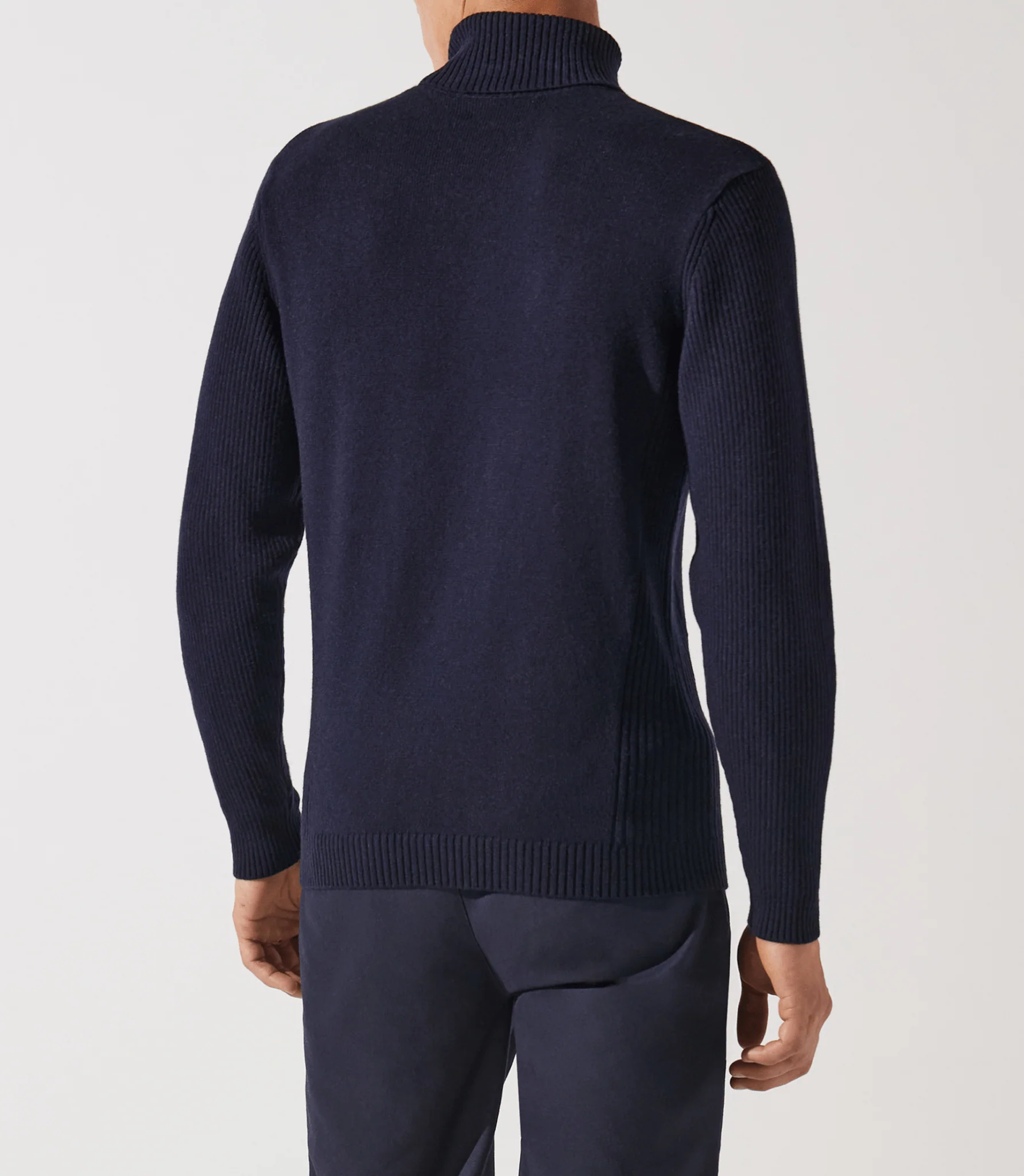 Pull col roulé sport marine – Image 3