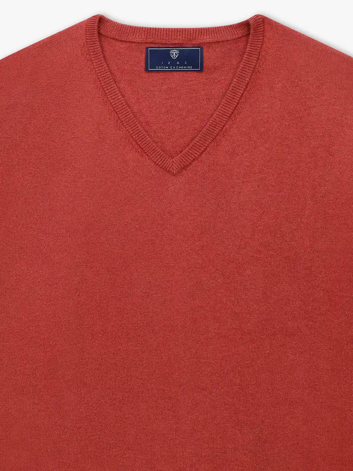 Pull col V brique – Image 2