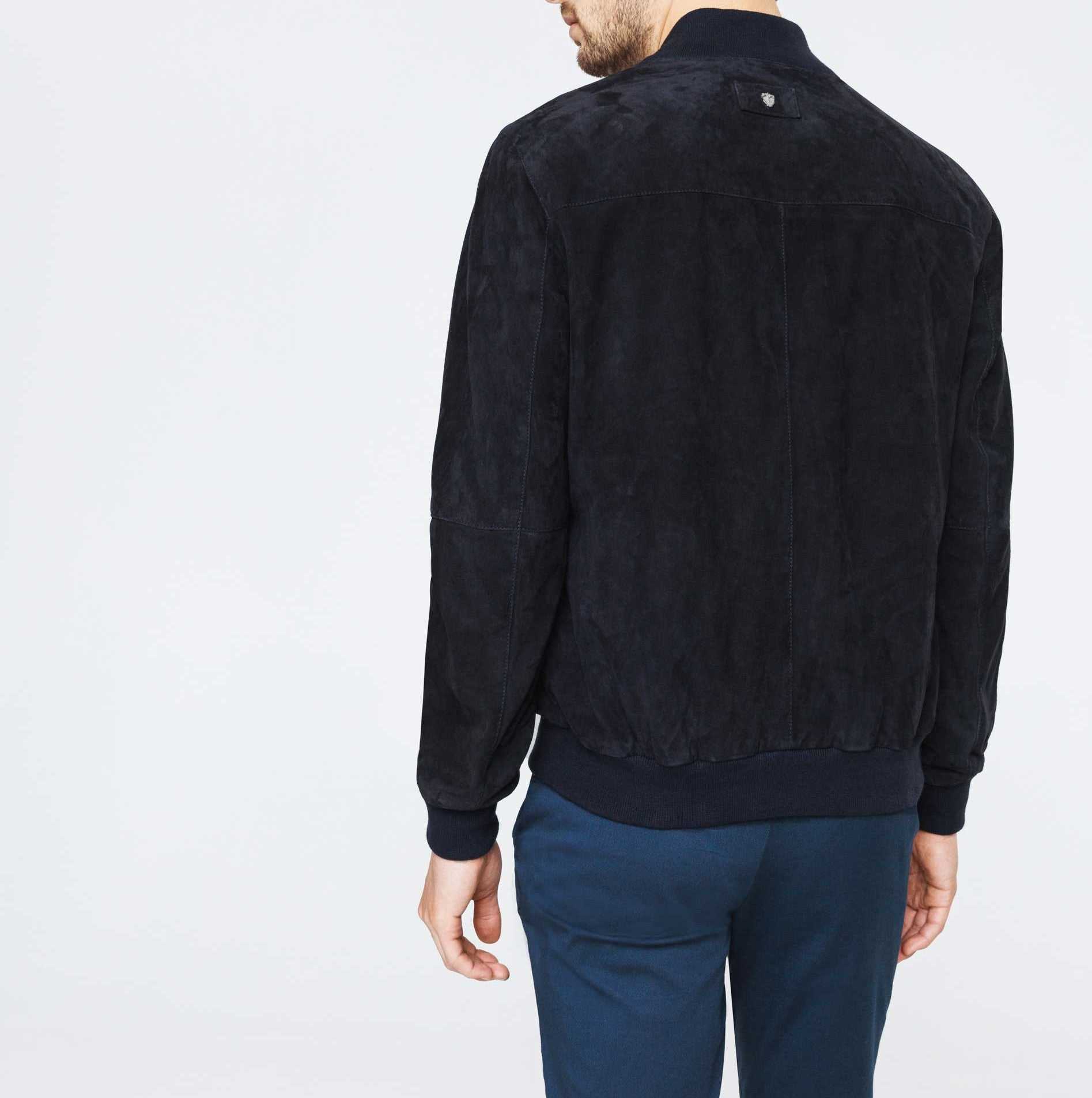 Blouson cuir marine "Imanie" – Image 3